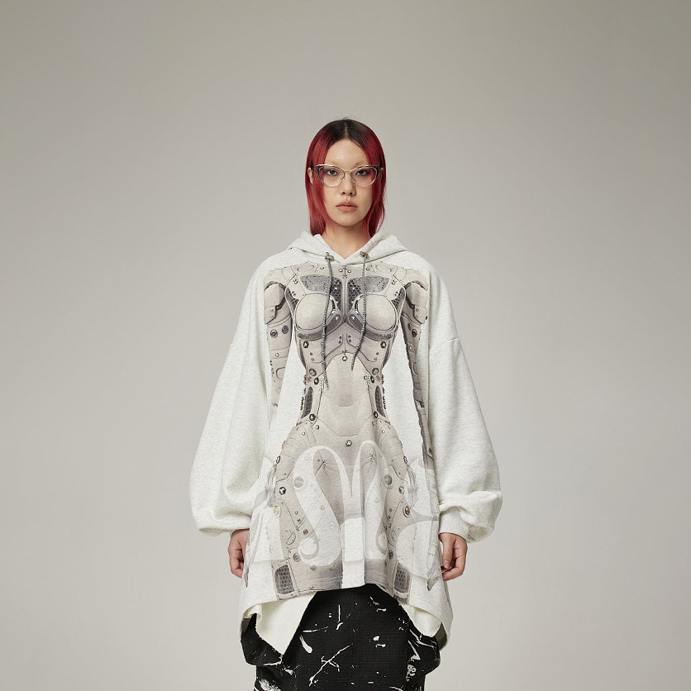 DAMAGE ASIA Ex Machina Graphics Oversized Hoodie-Hoodie-One Size-Free Shipping Leatheretro