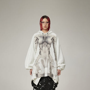 DAMAGE ASIA Ex Machina Graphics Oversized Hoodie-Hoodie-One Size-Free Shipping Leatheretro