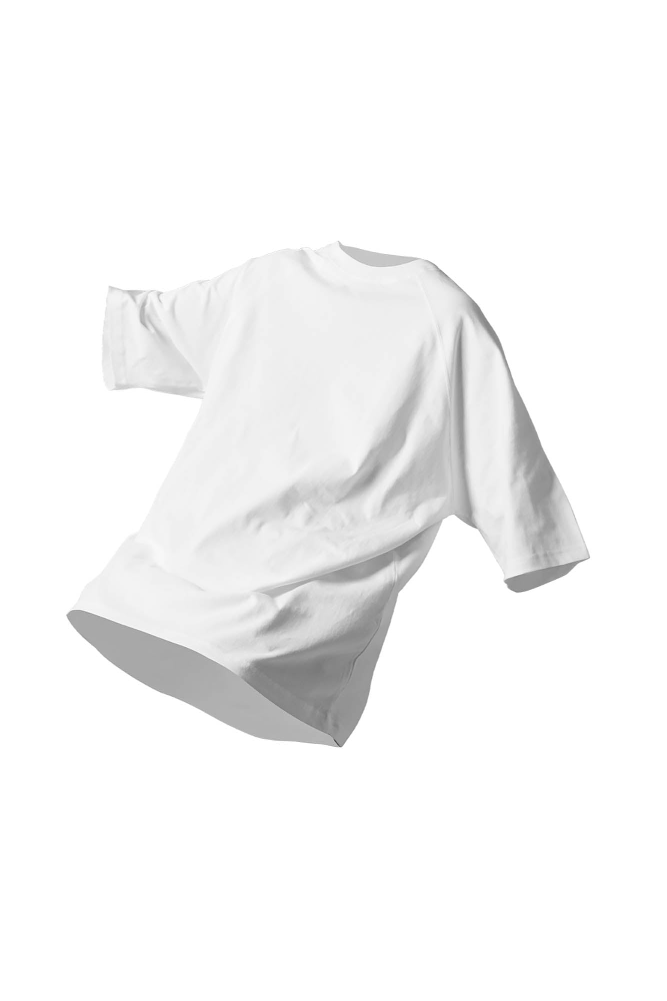 RELABEL Raglan Mid-Sleeve Oversized Tee-T Shirt-XS-Black-Free Shipping Leatheretro