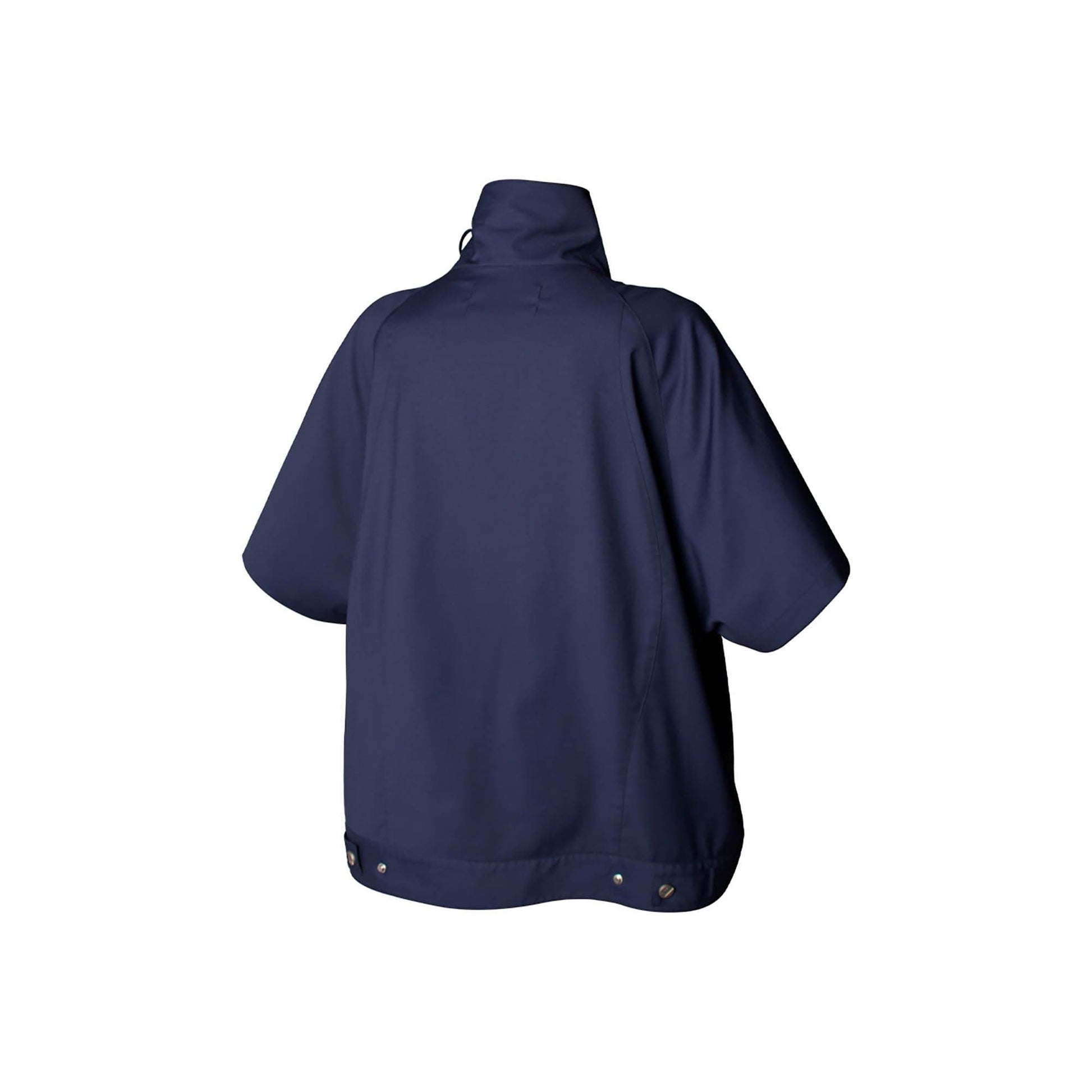 RELABEL Utility Stand Collar Half-Sleeve Jacket-Jacket-XS-Gray-Free Shipping Leatheretro