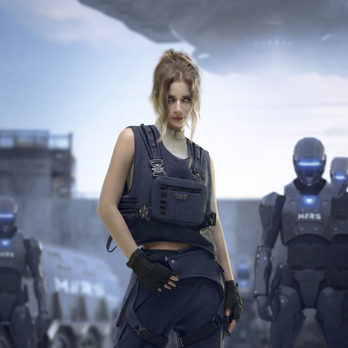 XIPHEVIL Detachable Chest Bag Tactical Vest-T Shirt-XS-Free Shipping Leatheretro