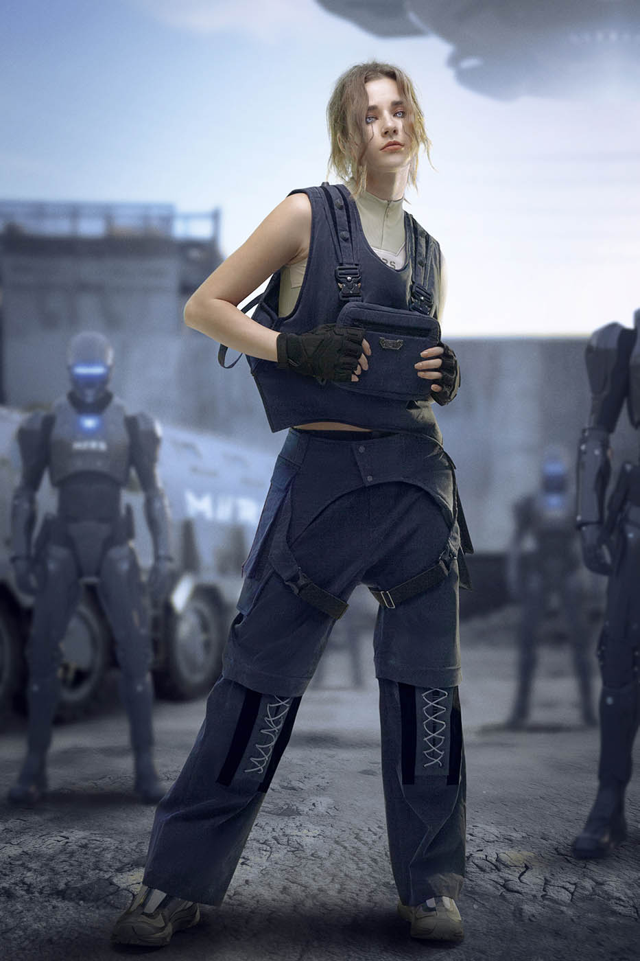 XIPHEVIL Detachable Chest Bag Tactical Vest-T Shirt-XS-Free Shipping Leatheretro