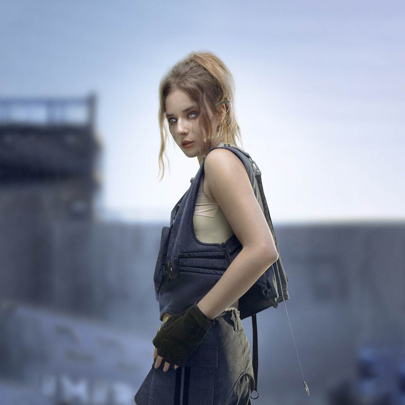 XIPHEVIL Detachable Chest Bag Tactical Vest-T Shirt-XS-Free Shipping Leatheretro