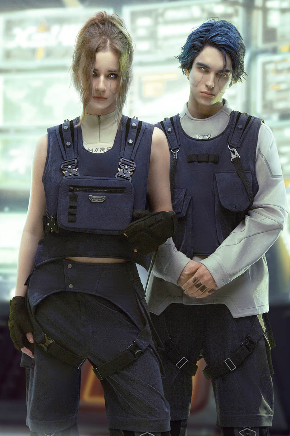 XIPHEVIL Detachable Chest Bag Tactical Vest-T Shirt-XS-Free Shipping Leatheretro