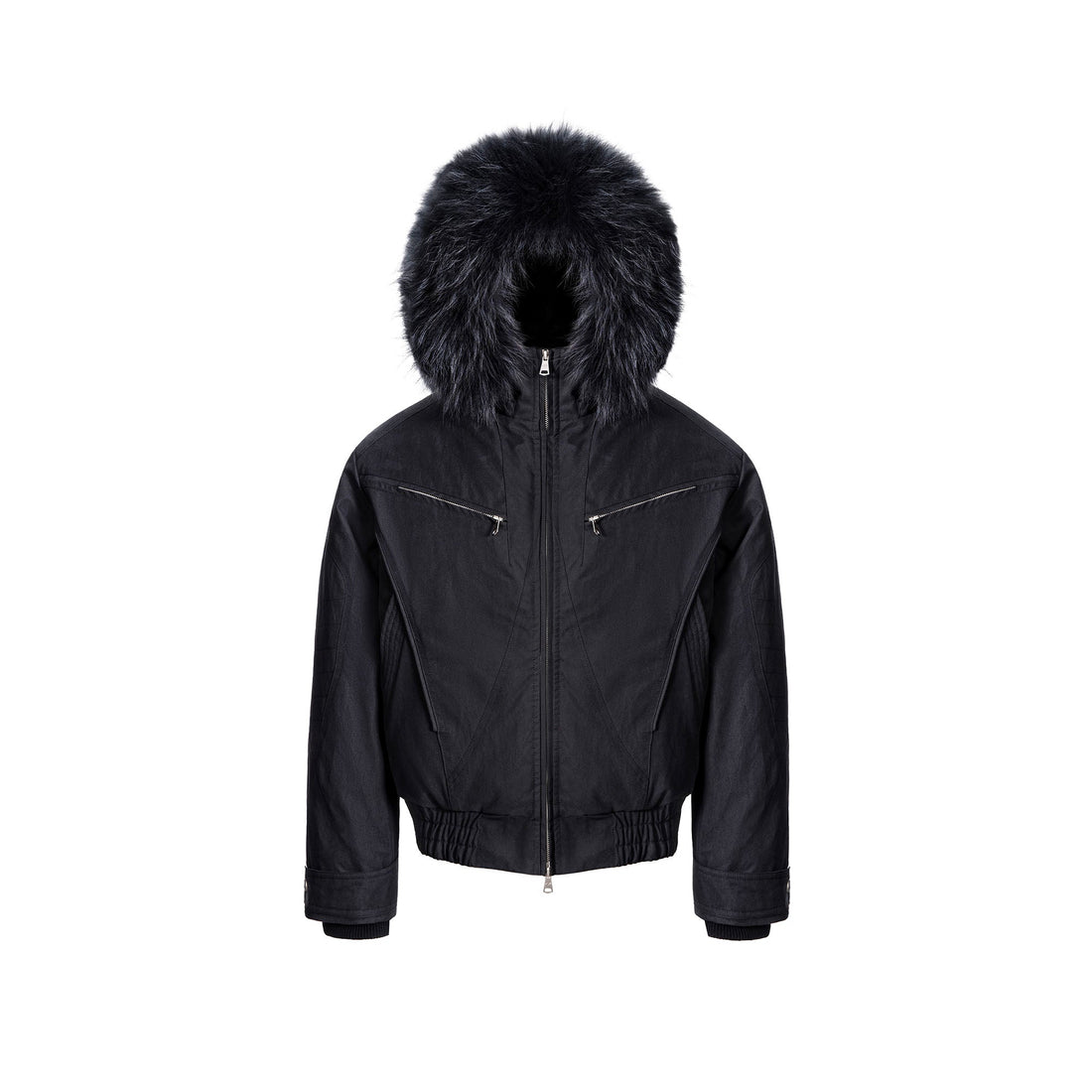 CATSSTAC Detachable Hood Down Jacket-Jacket-S (Preorder)-Black-Free Shipping Leatheretro