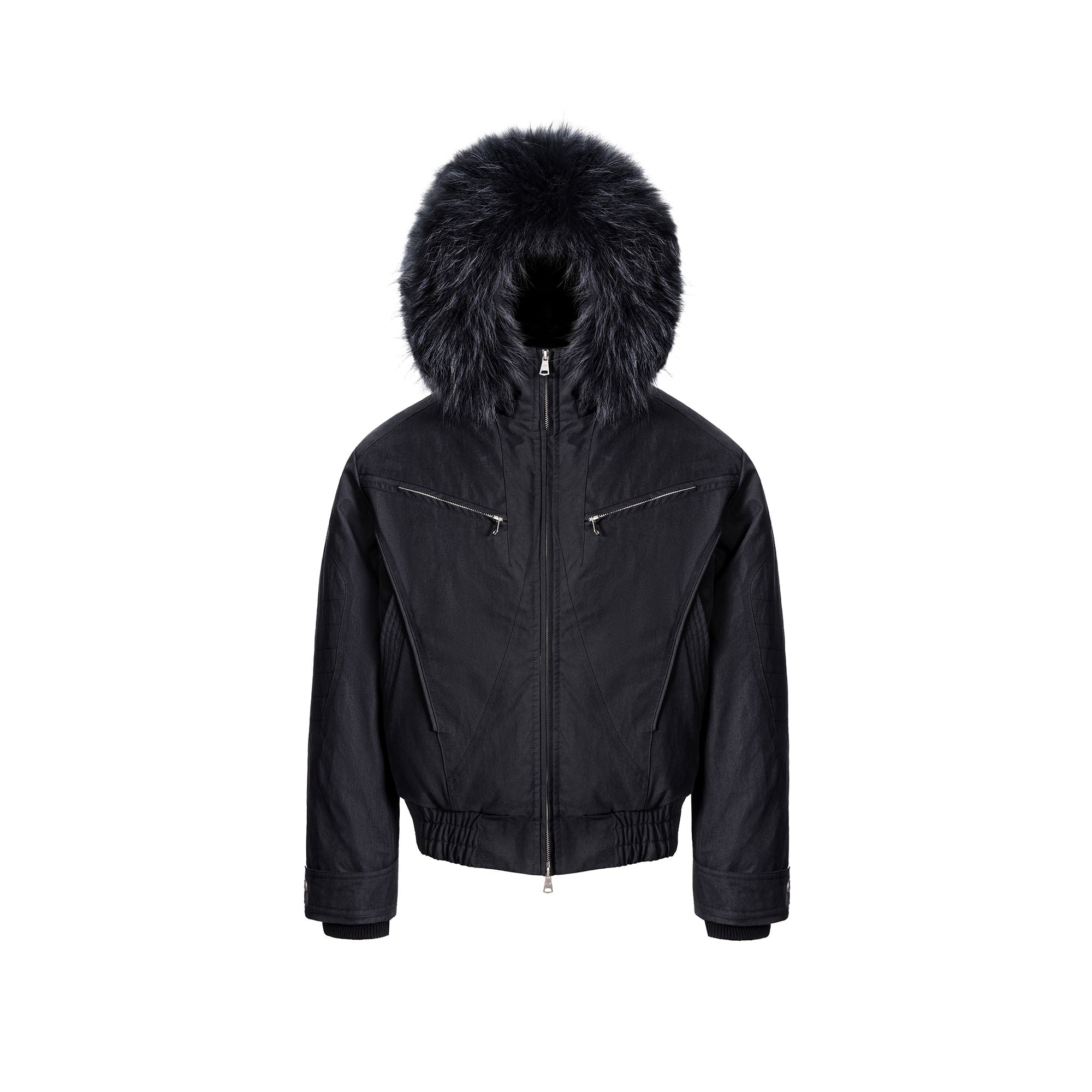 CATSSTAC Detachable Hood Down Jacket-Jacket-S (Preorder)-Black-Free Shipping Leatheretro