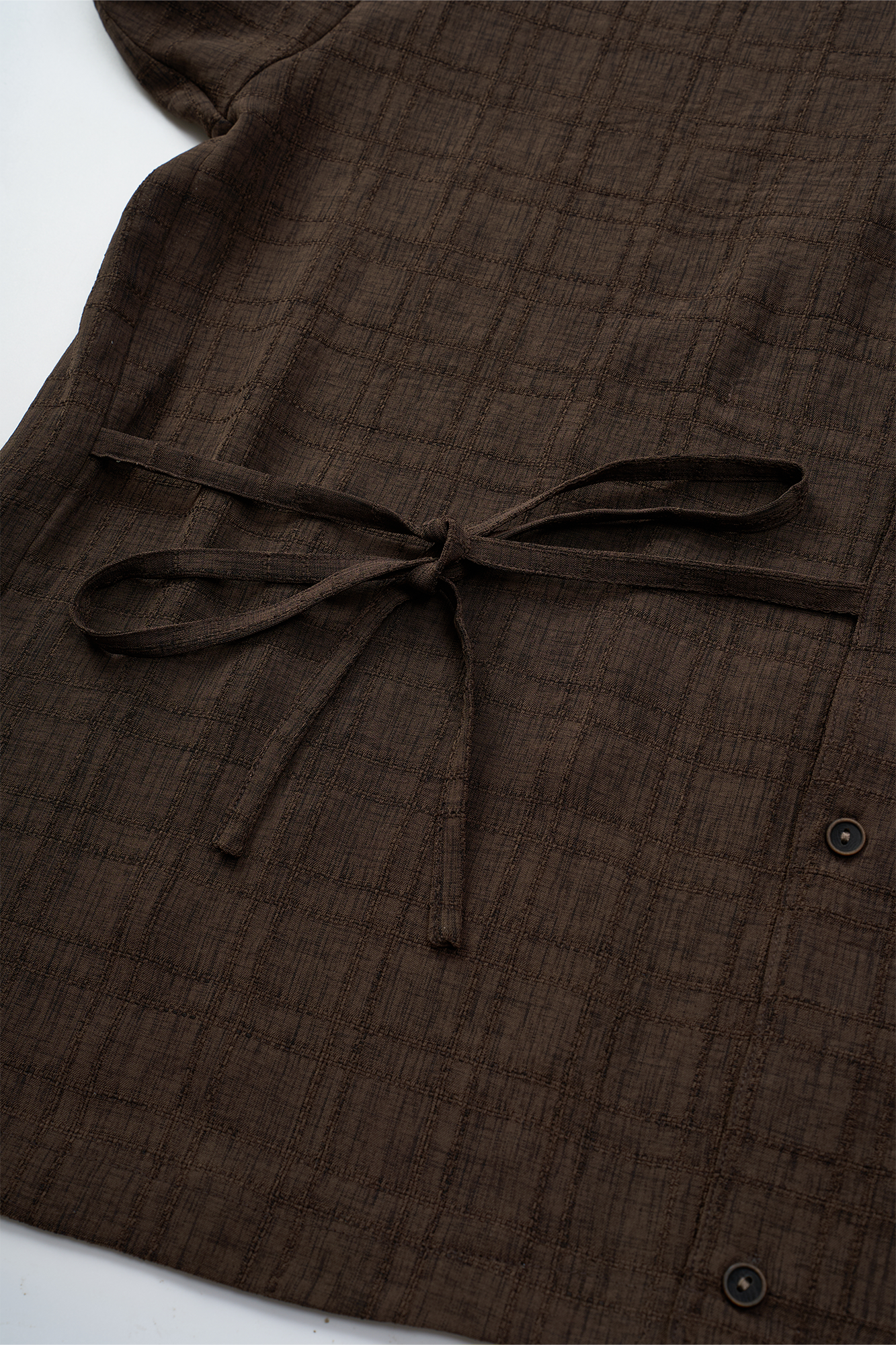 GONGHE REPUB Side-Tie Draped Half Shirt-Half shirt-S-Free Shipping Leatheretro