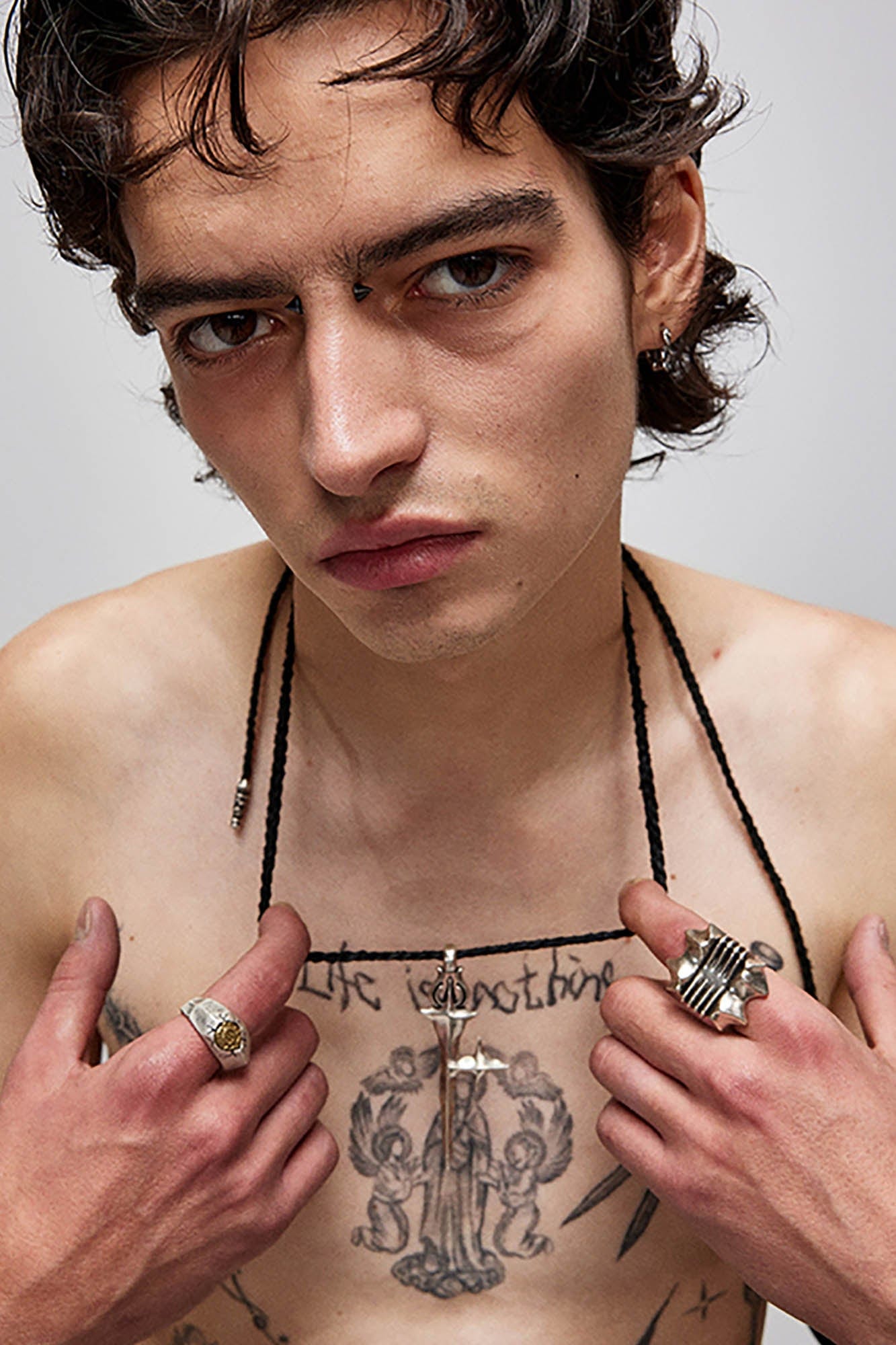 FLYERRER Jagged Warlord Ring-Ring-7-Brass with Antique Silver Plating-Free Shipping Leatheretro