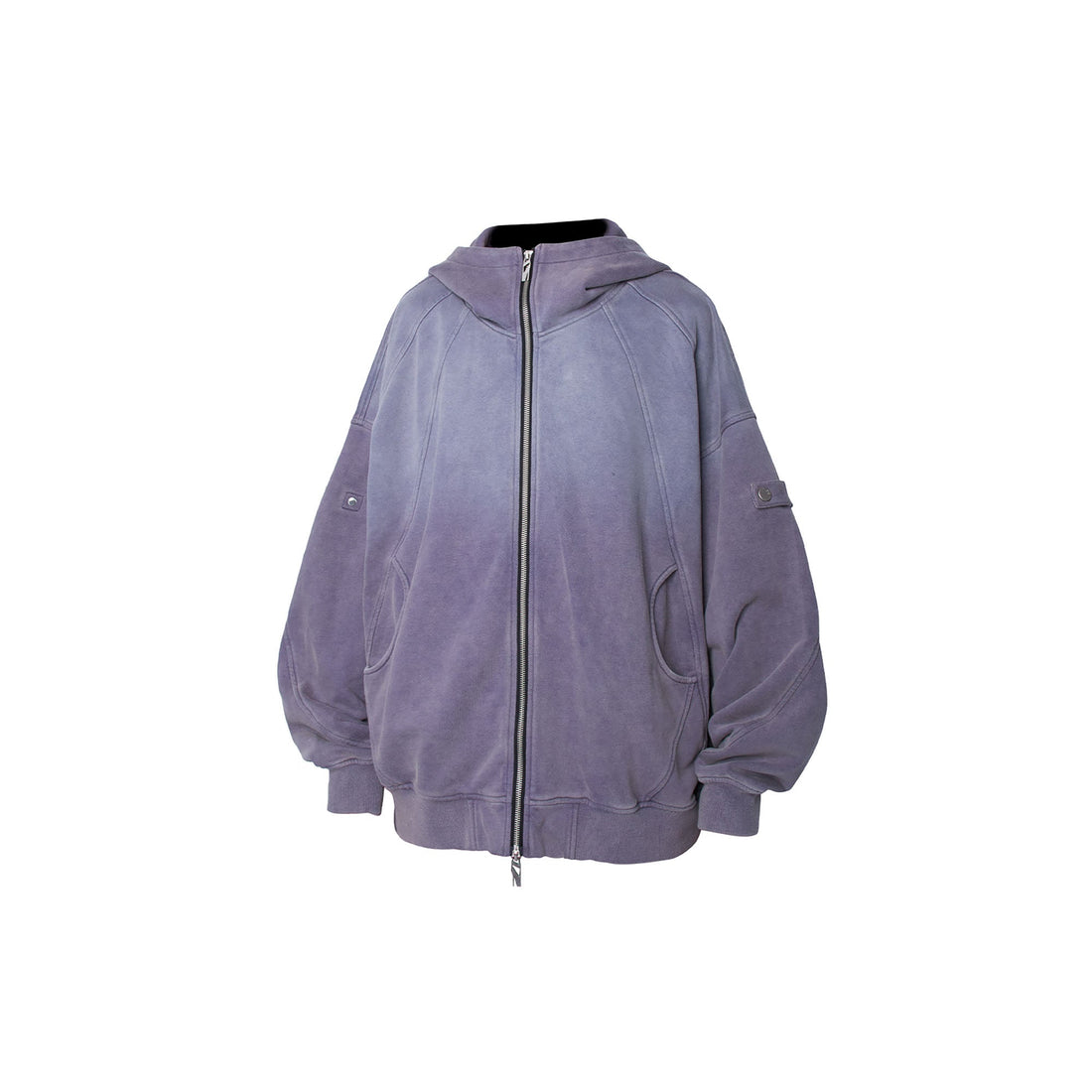RELABEL Gradient Washed Panel Hooded Jacket Purple-Jacket-XS (Preorder)-Free Shipping Leatheretro