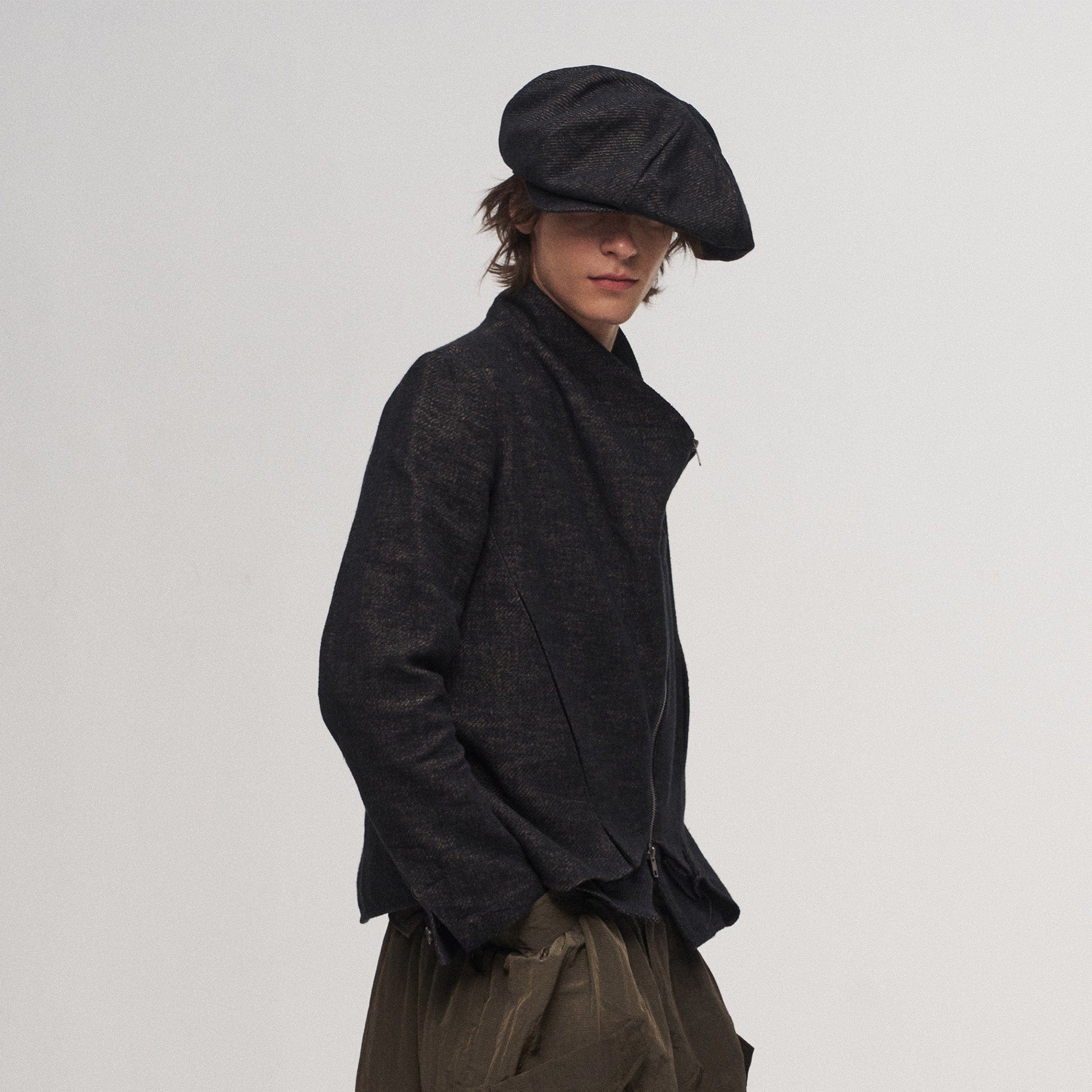ILNya Nieternite Nifutur Double-Layer Weave Linen Jacket Black-Jacket-S (0)-Free Shipping Leatheretro