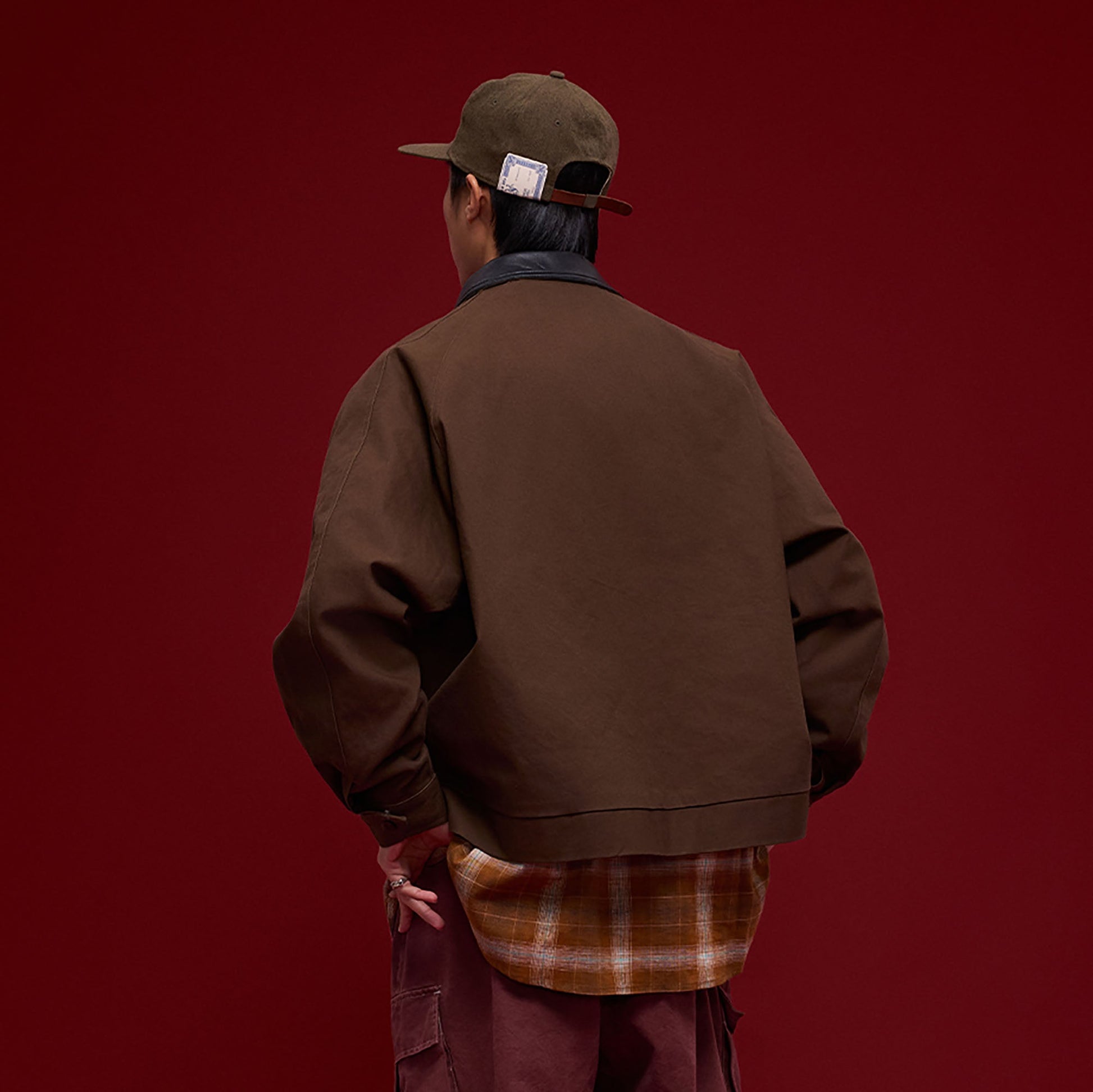 BANANA CLUB Faux Leather Collar Cotton Jacket-Jacket-S-White-Free Shipping Leatheretro