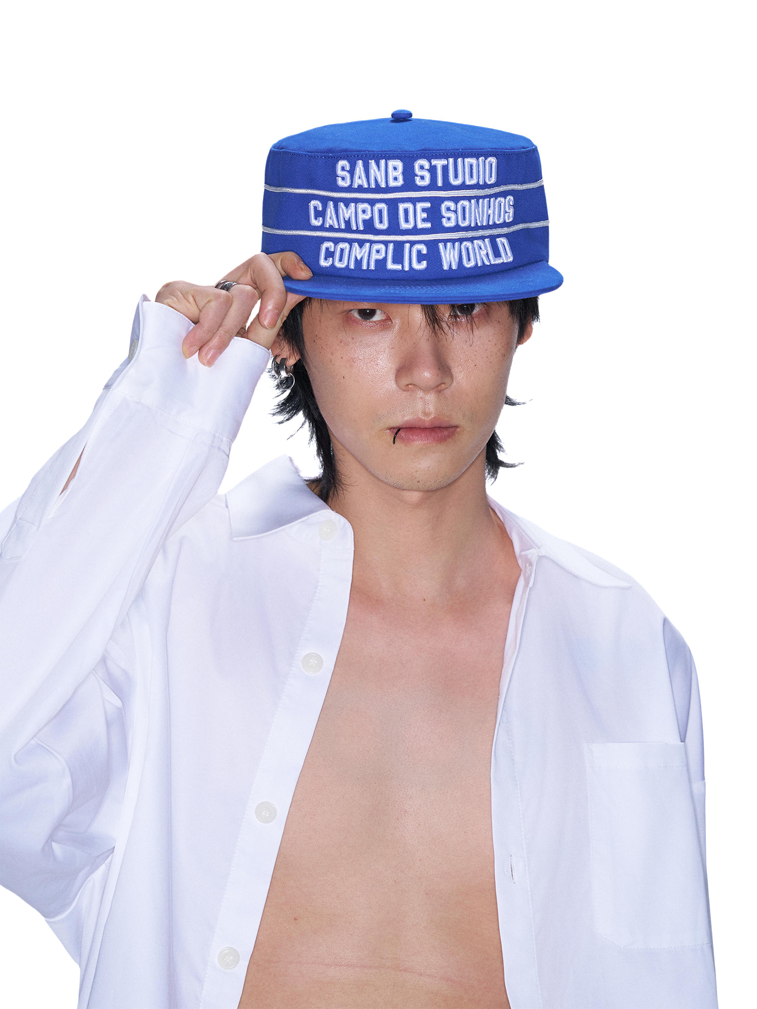 SANB Text Embroidered Pillbox Cap-Hat, Cap, Beanie-One Size-Free Shipping Leatheretro