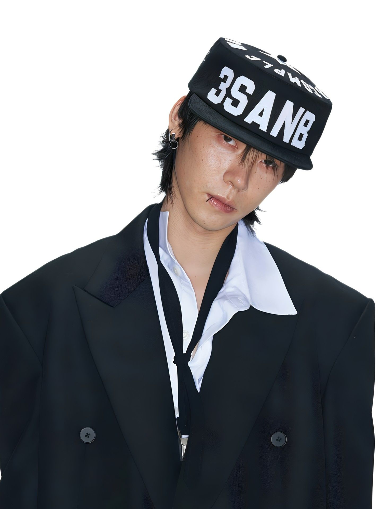 SANB LOGO Patch Pillbox Cap-Hat, Cap, Beanie-One Size-Free Shipping Leatheretro