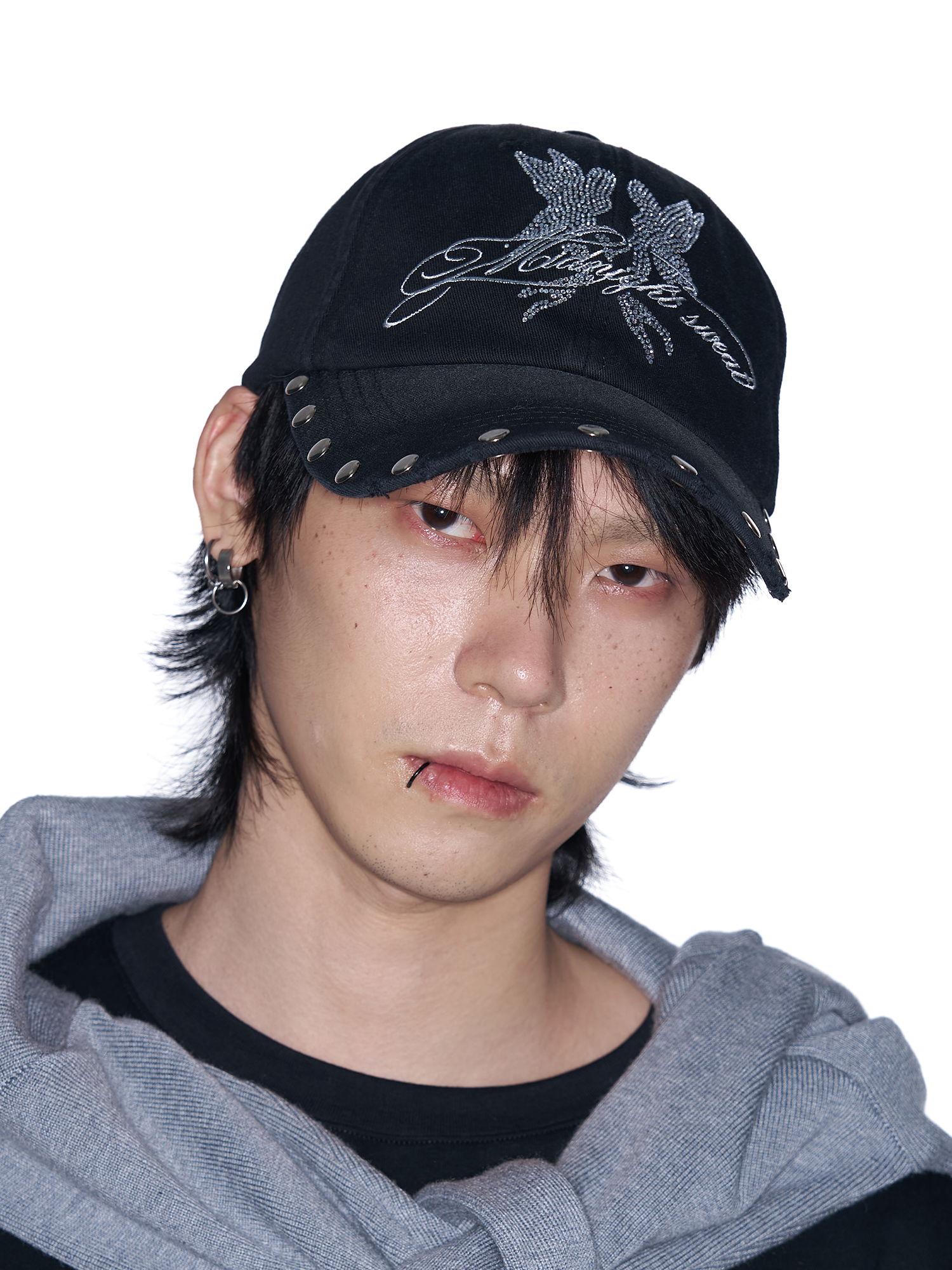 SANB Washed Angel Diamond Baseball Cap-Hat, Cap, Beanie-One Size-Free Shipping Leatheretro