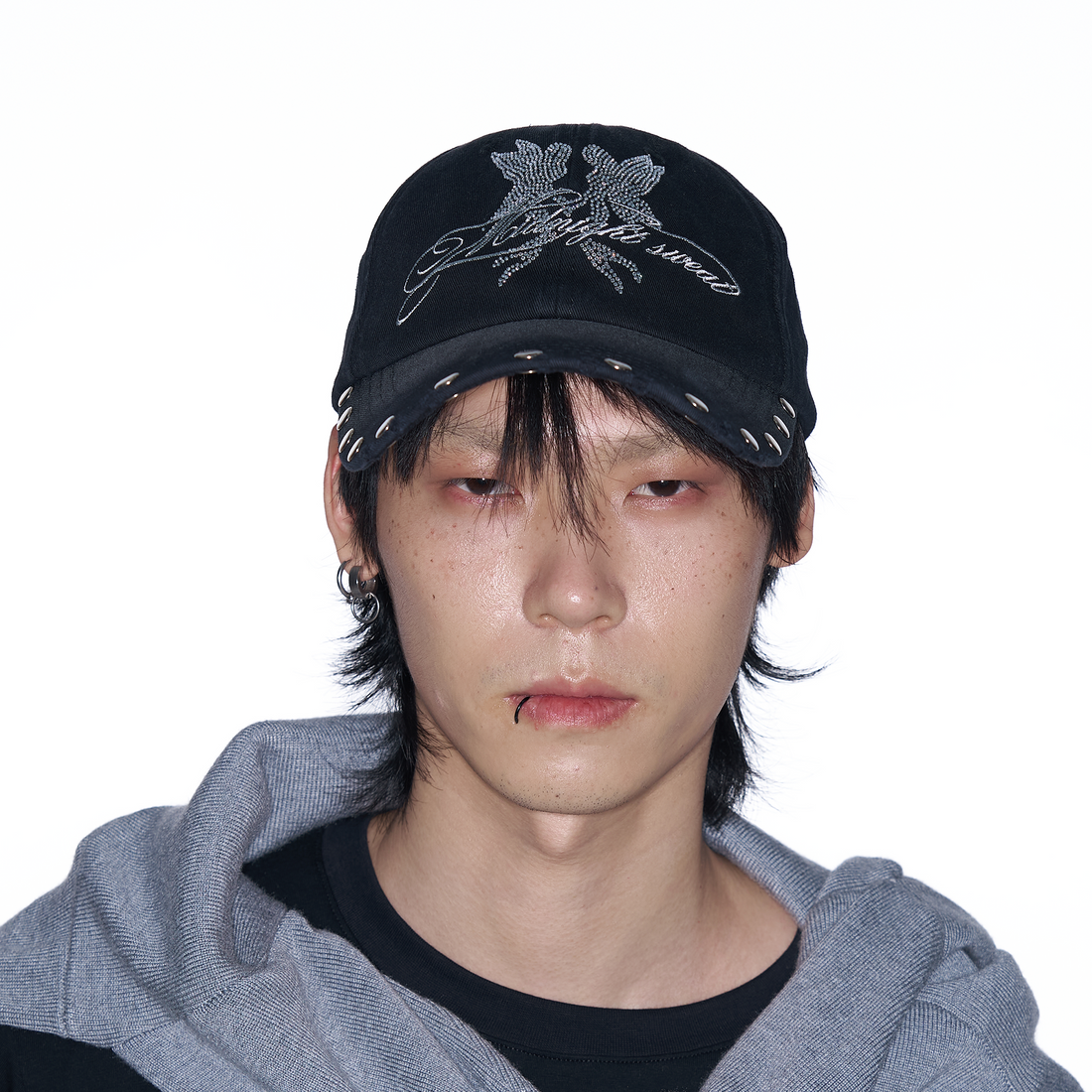 SANB Washed Angel Diamond Baseball Cap-Hat, Cap, Beanie-One Size-Free Shipping Leatheretro