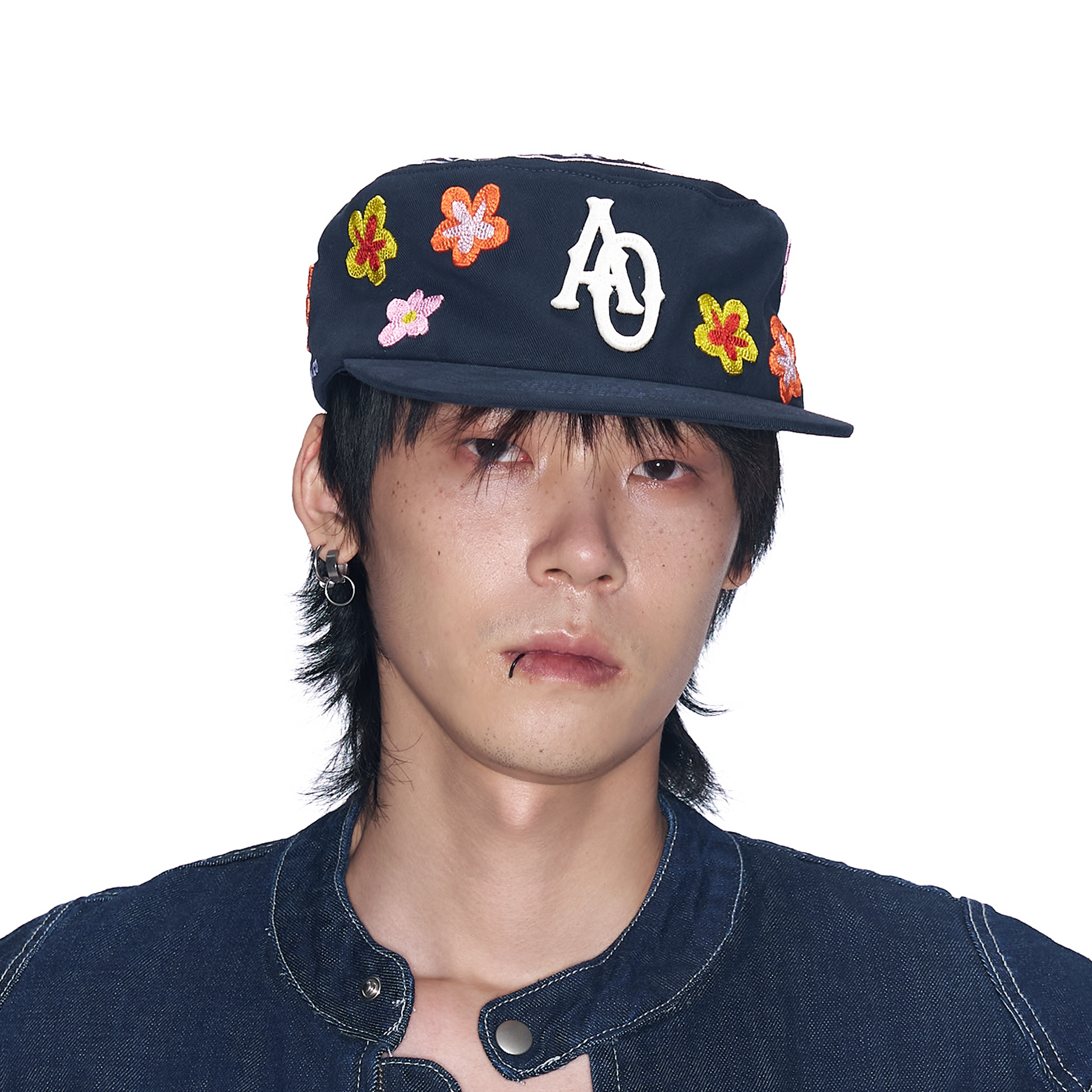 SANB Floral Embroidered Pillbox Cap-Hat, Cap, Beanie-One Size-Free Shipping Leatheretro