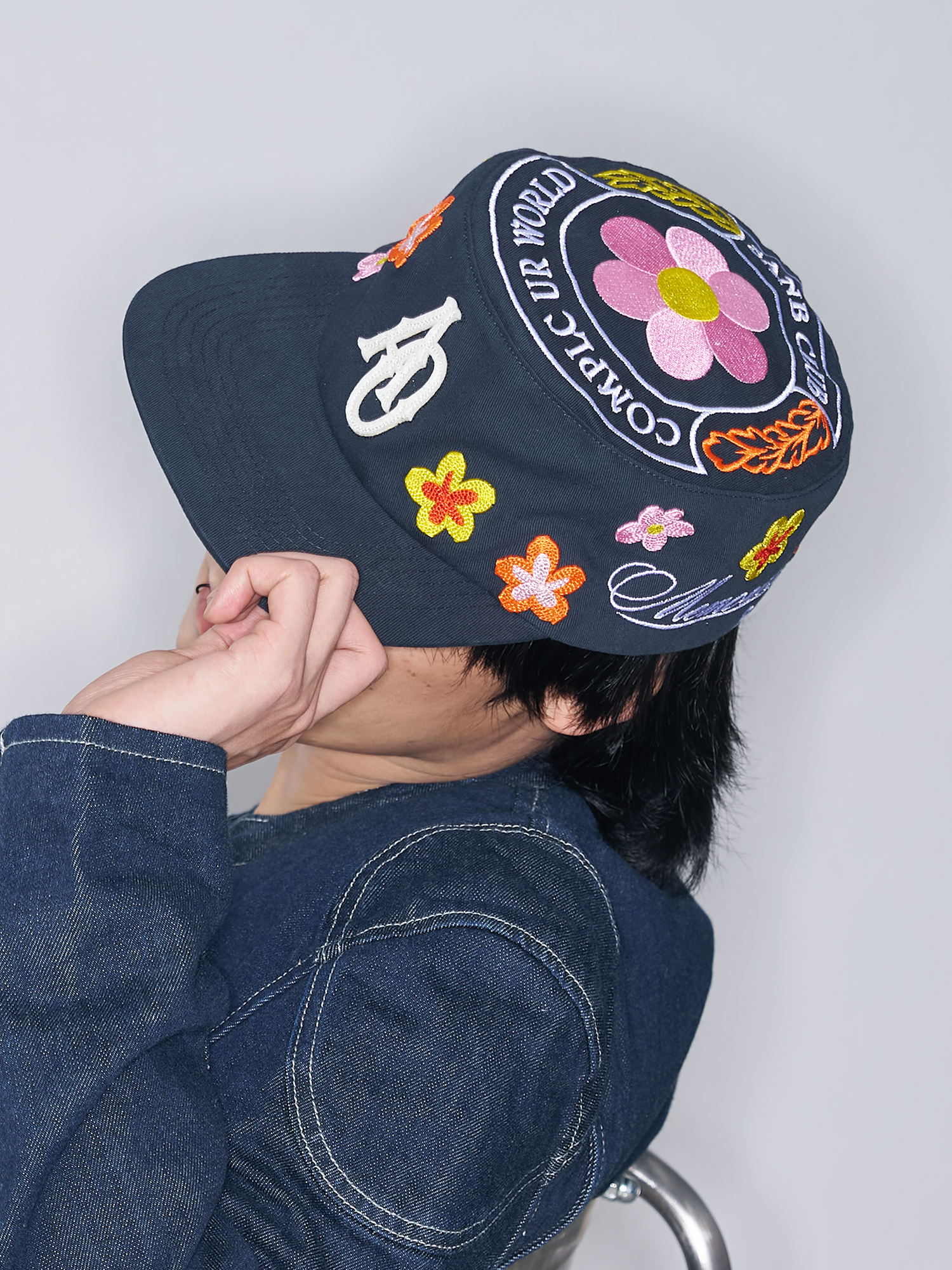 SANB Floral Embroidered Pillbox Cap-Hat, Cap, Beanie-One Size-Free Shipping Leatheretro