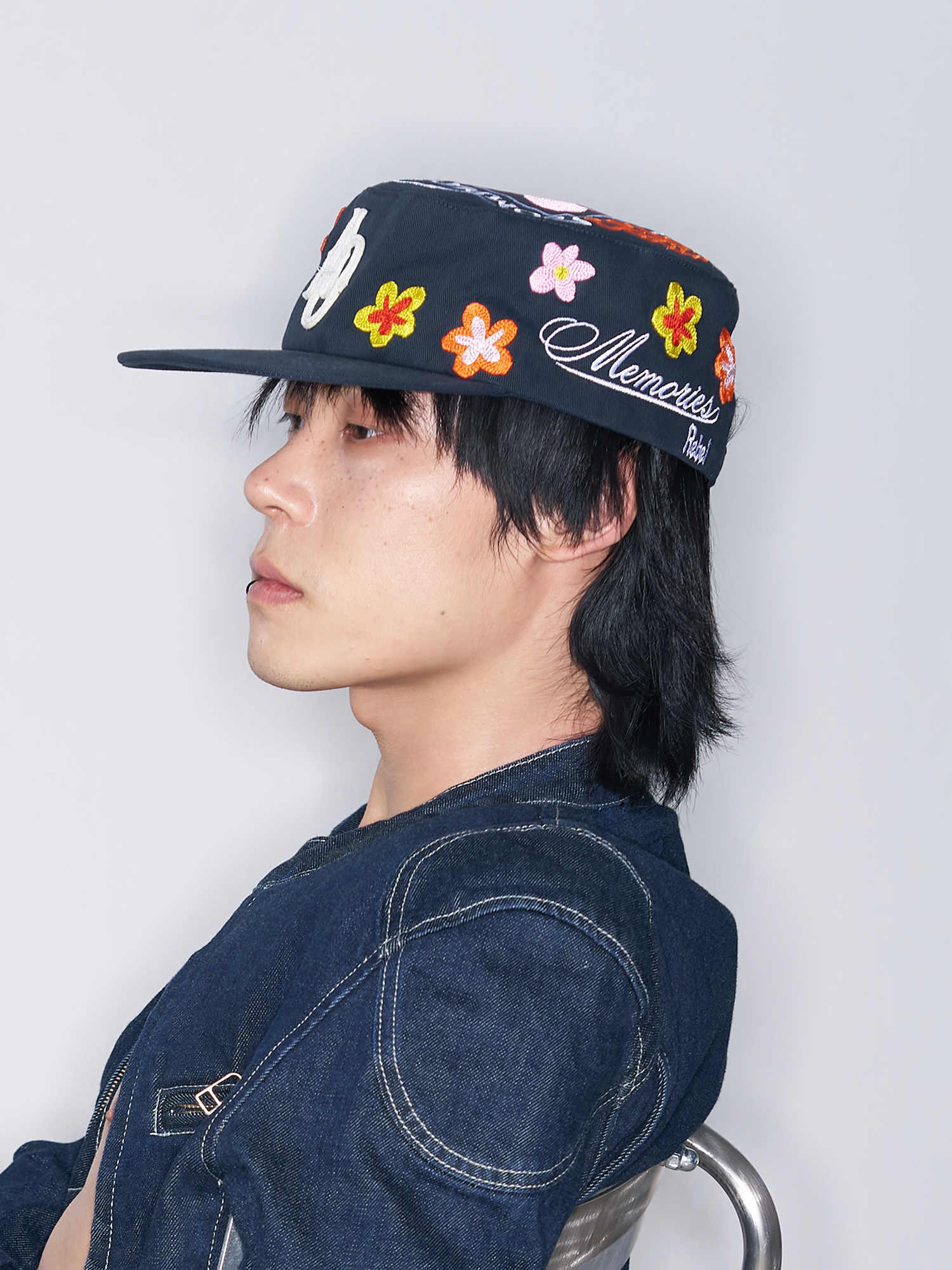 SANB Floral Embroidered Pillbox Cap-Hat, Cap, Beanie-One Size-Free Shipping Leatheretro