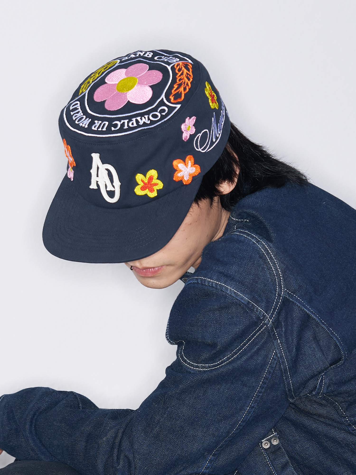 SANB Floral Embroidered Pillbox Cap-Hat, Cap, Beanie-One Size-Free Shipping Leatheretro
