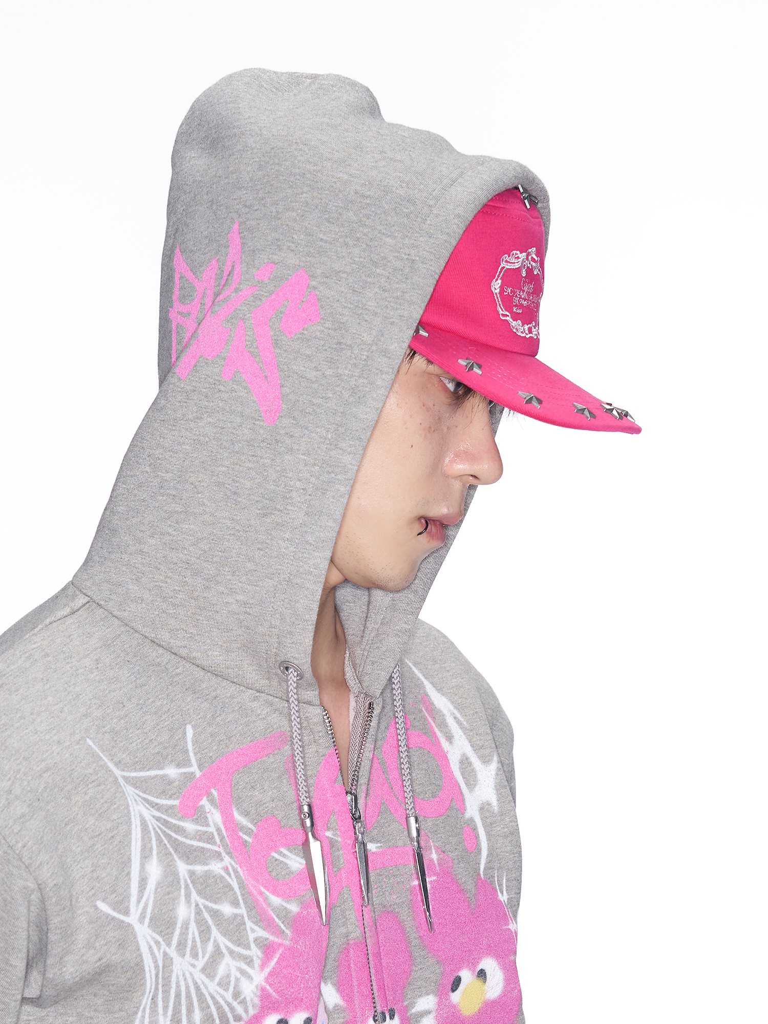 SANB Star-Studded Embroidered Pillbox Cap-Hat, Cap, Beanie-One Size-Pink-Free Shipping Leatheretro