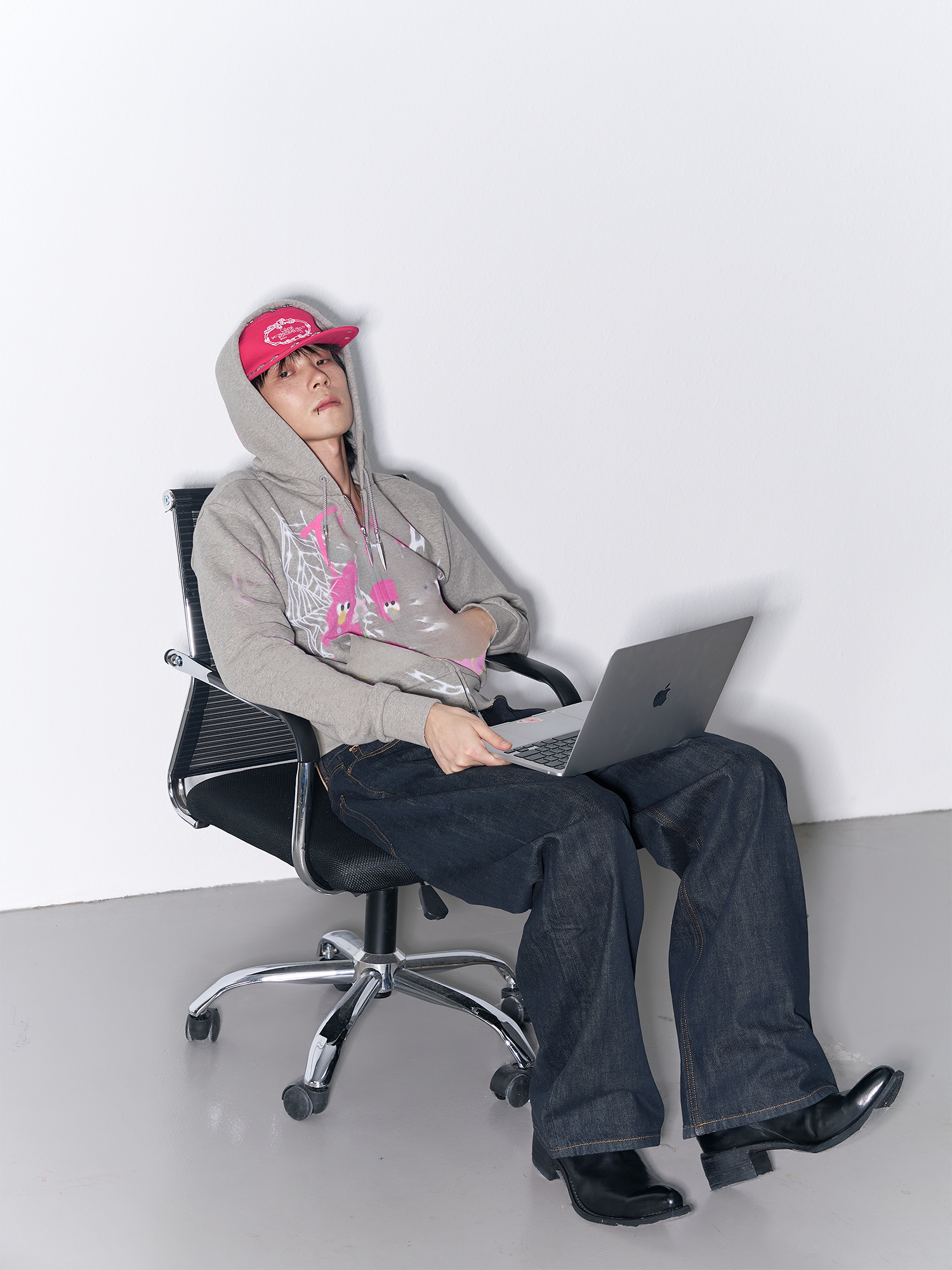 SANB Star-Studded Embroidered Pillbox Cap-Hat, Cap, Beanie-One Size-Pink-Free Shipping Leatheretro