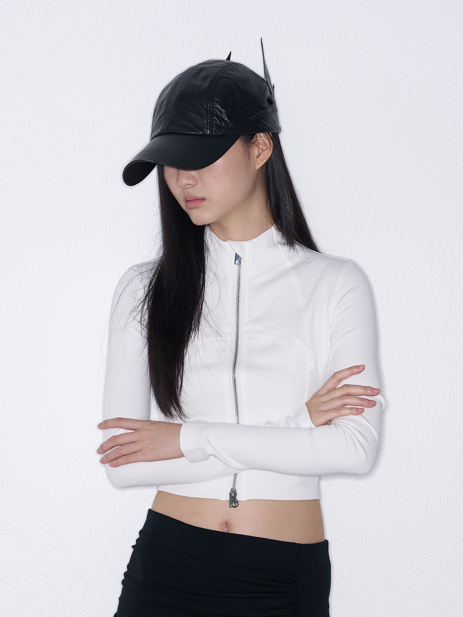 SANB Faux Leather Horned Baseball Cap-Hat, Cap, Beanie-One Size-Free Shipping Leatheretro