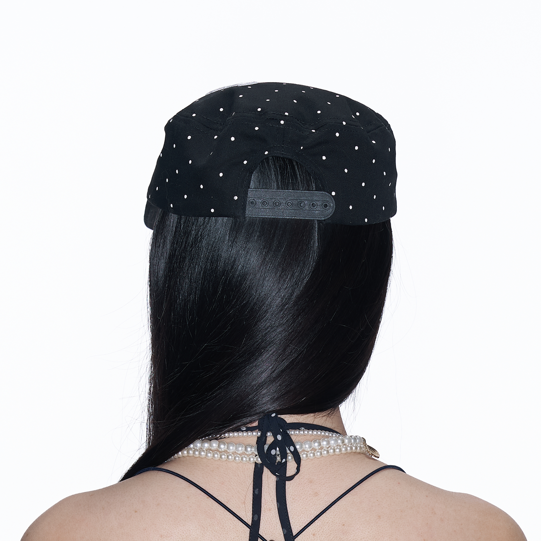 SANB Polka Dot Embroidered Pillbox Hat-Hat, Cap, Beanie-One Size-Free Shipping Leatheretro