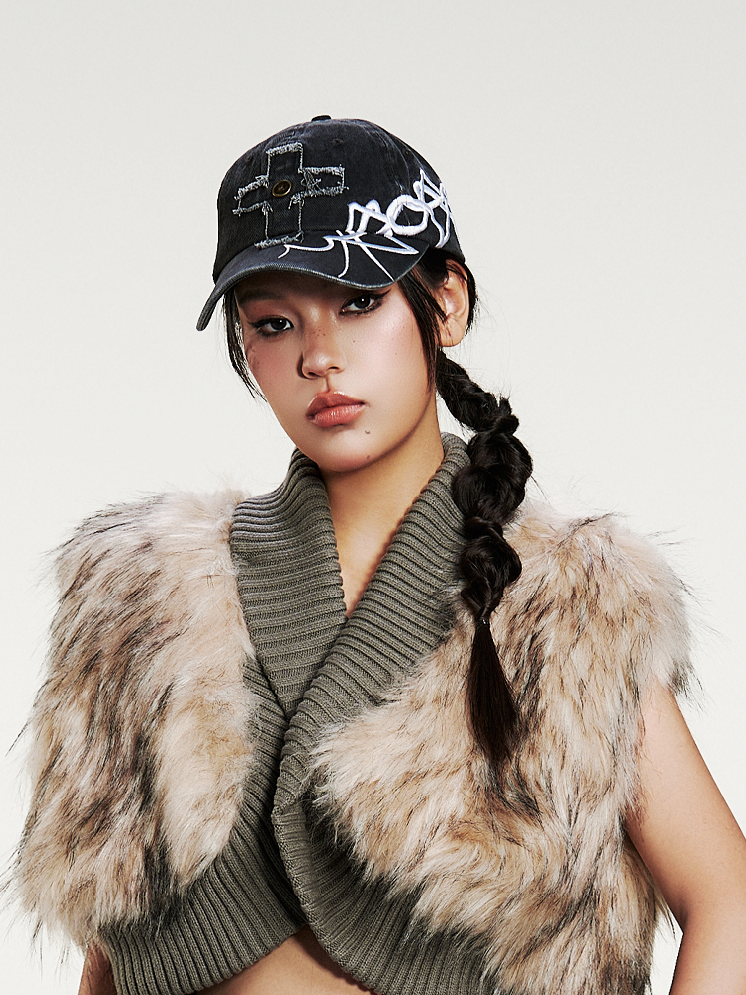 SANB Distressed Cross-Patch Embroidered Denim Cap-Hat, Cap, Beanie-One Size-Free Shipping Leatheretro