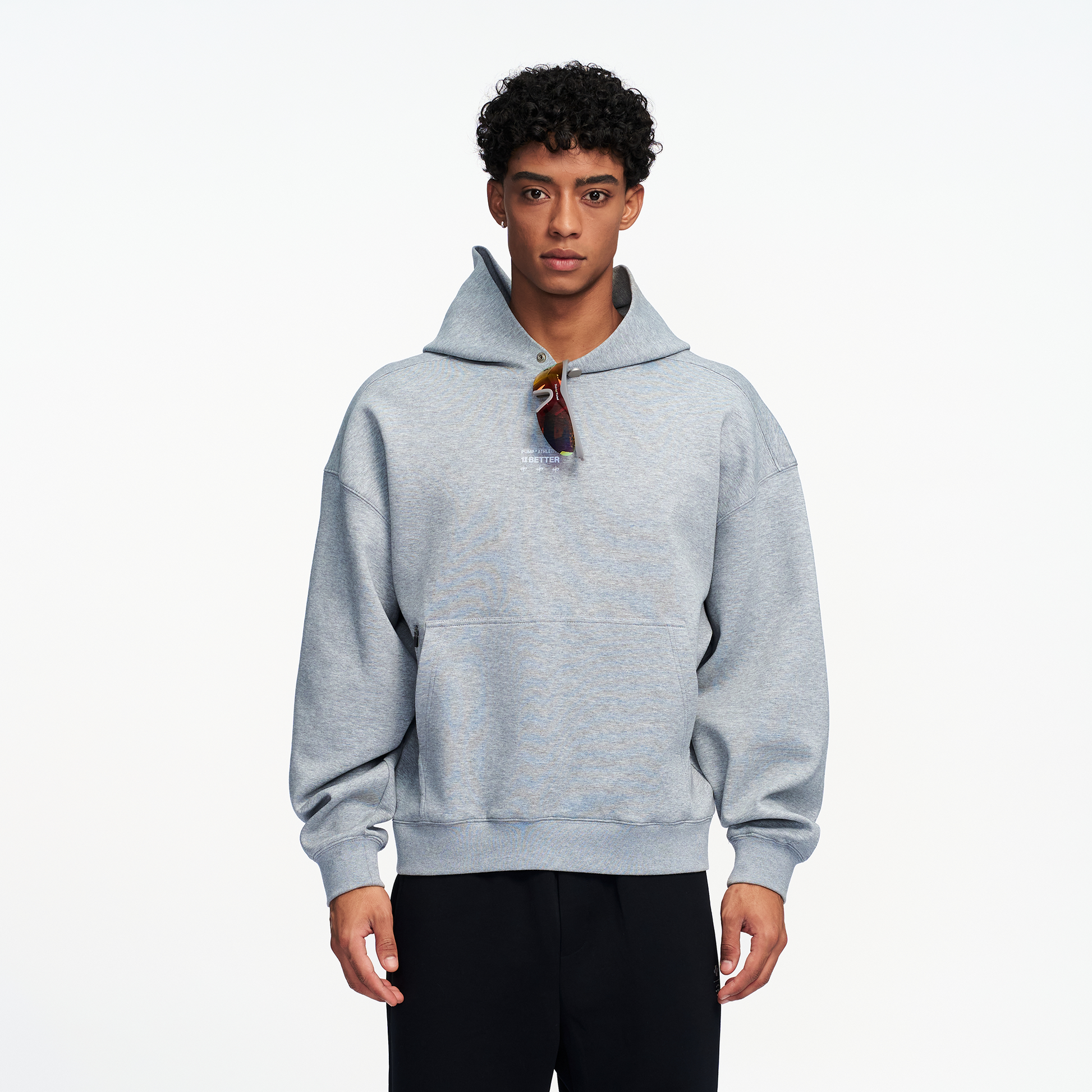 PUMPPLUS Essential Graphic Hoodie-Hoodie-M-Black-Free Shipping Leatheretro