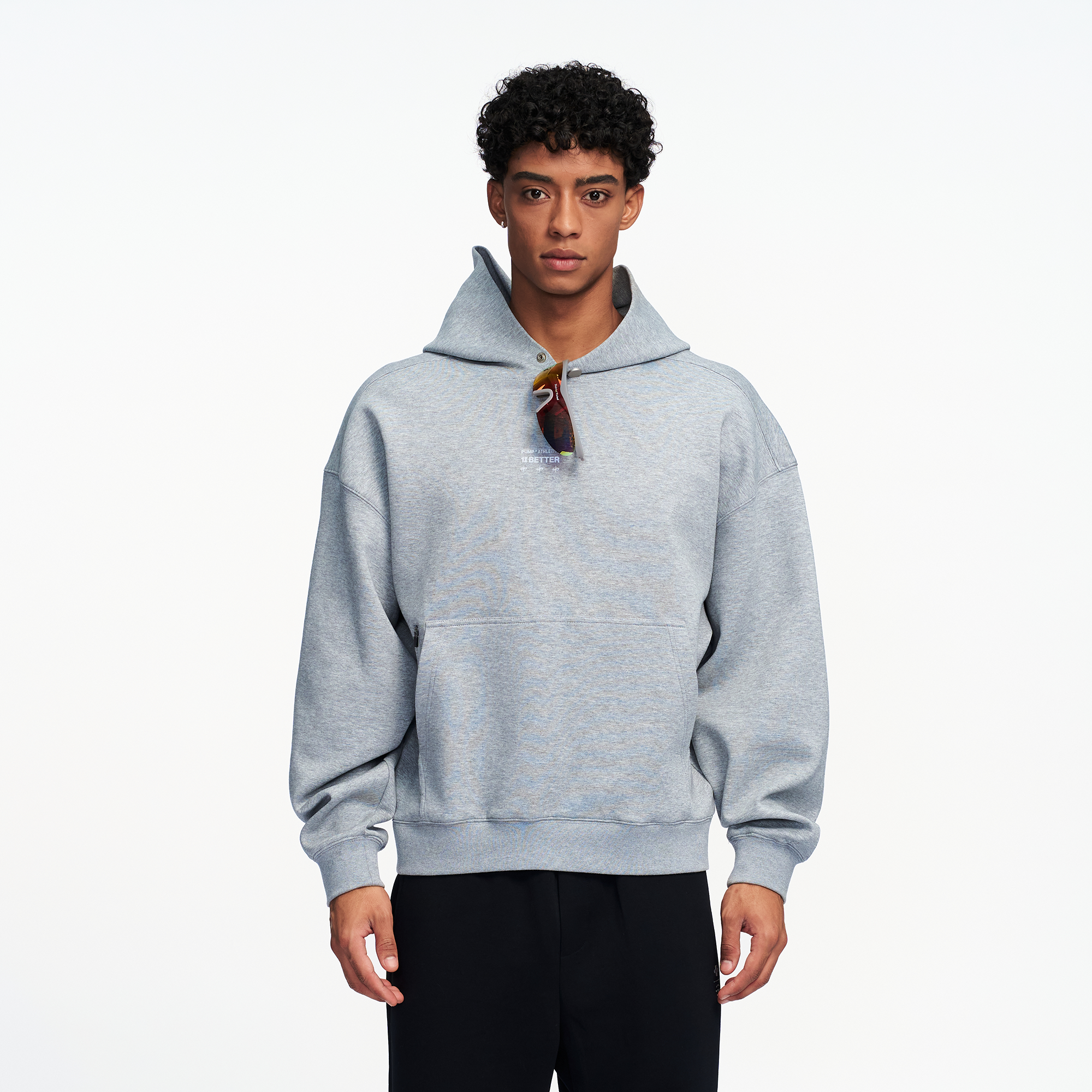 PUMPPLUS Essential Graphic Hoodie-Hoodie-M-Black-Free Shipping Leatheretro
