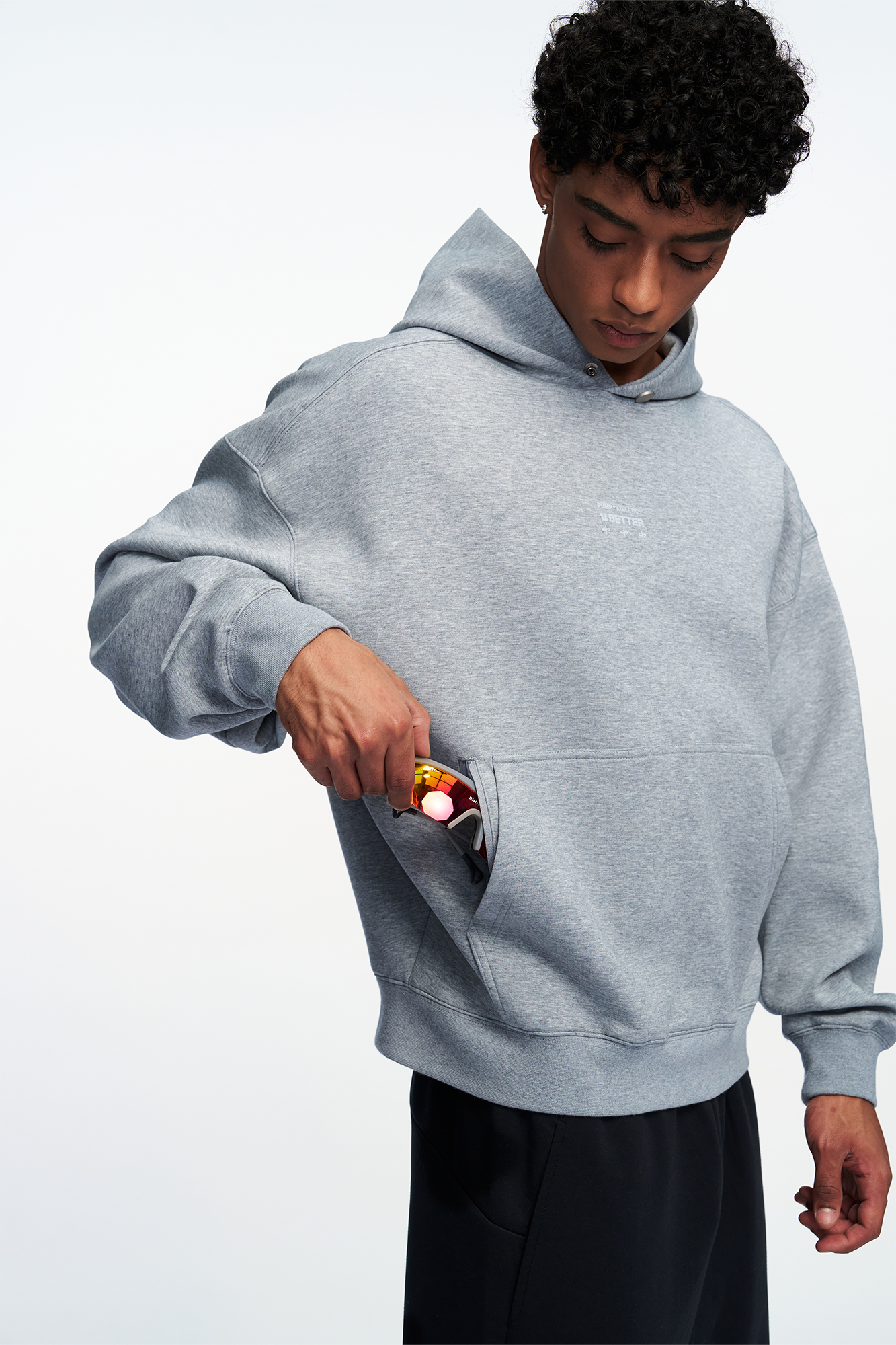 PUMPPLUS Essential Graphic Hoodie-Hoodie-M-Black-Free Shipping Leatheretro