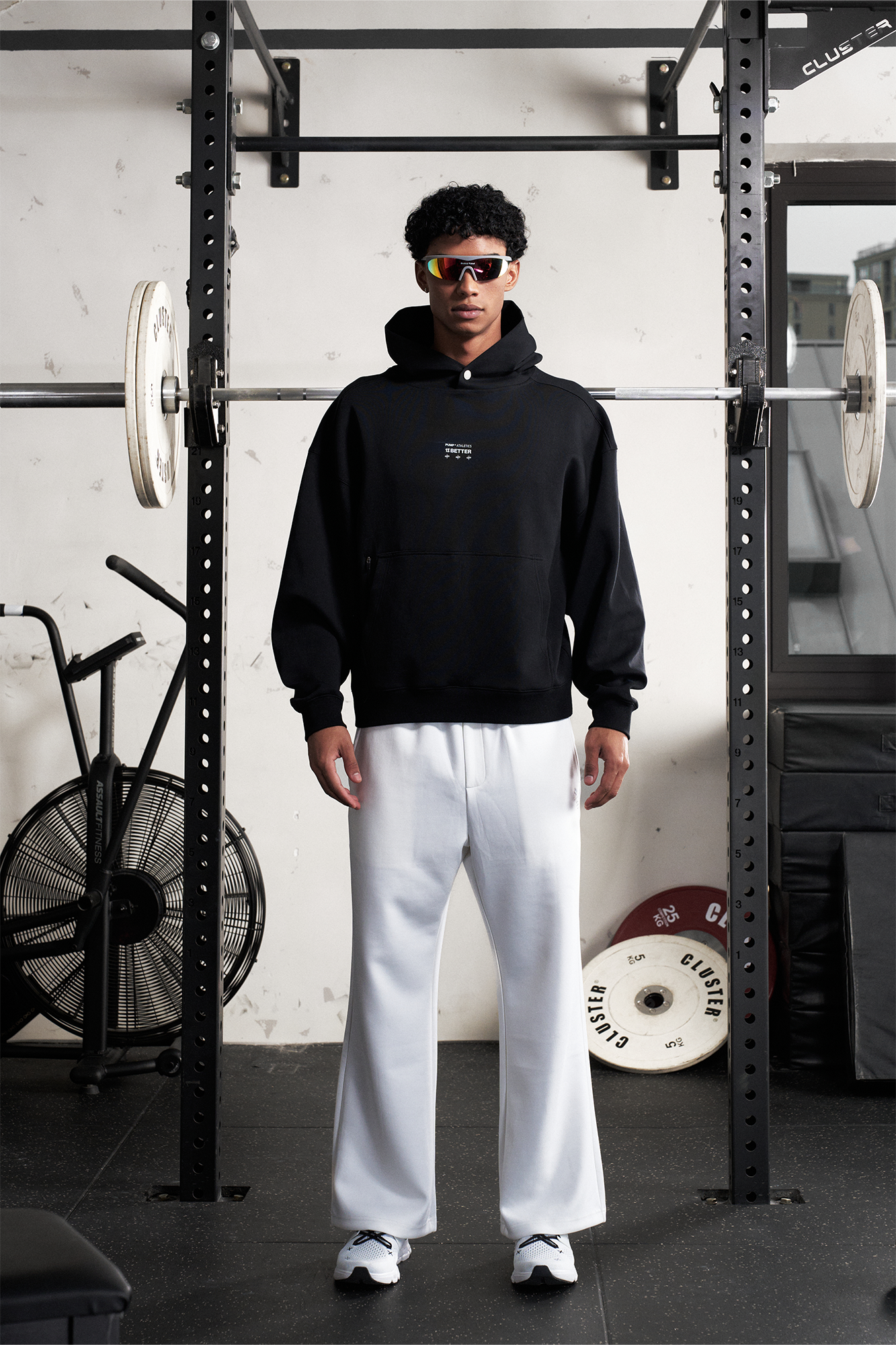 PUMPPLUS Essential Graphic Hoodie-Hoodie-M-Black-Free Shipping Leatheretro