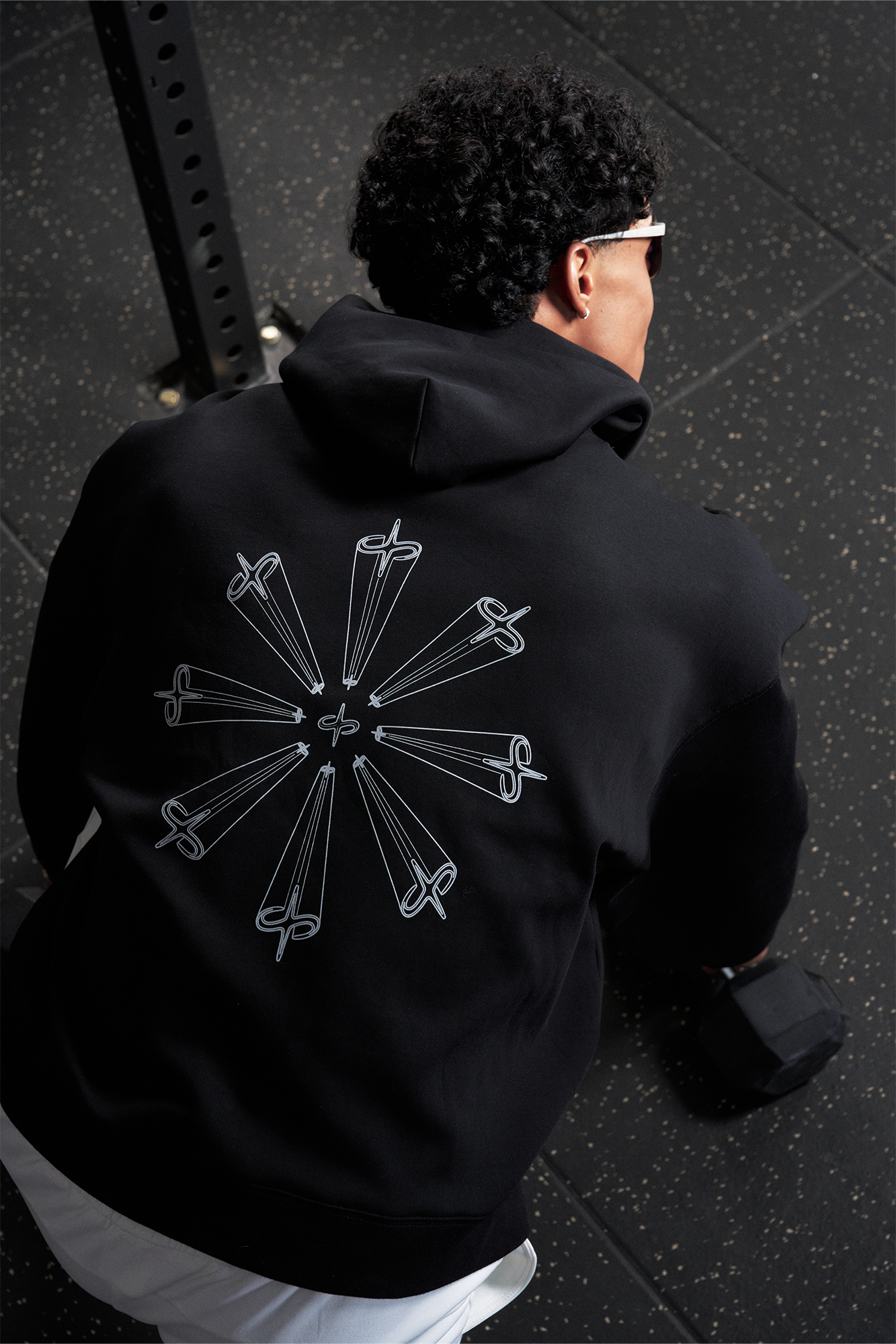 PUMPPLUS Essential Graphic Hoodie-Hoodie-M-Black-Free Shipping Leatheretro