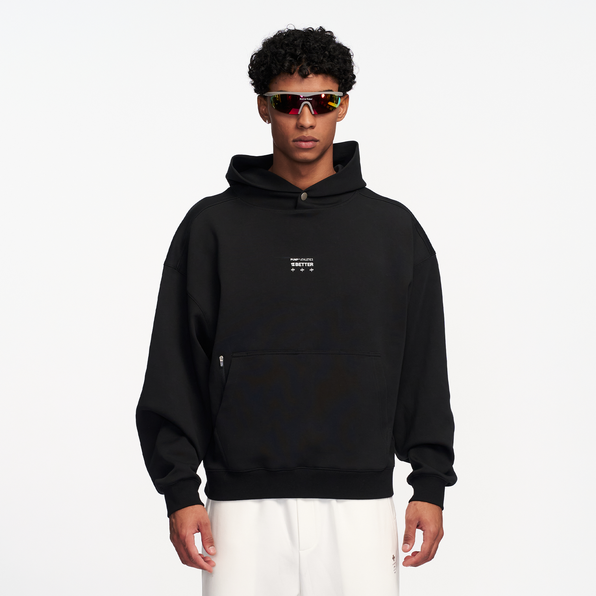 PUMPPLUS Essential Graphic Hoodie-Hoodie-M-Black-Free Shipping Leatheretro