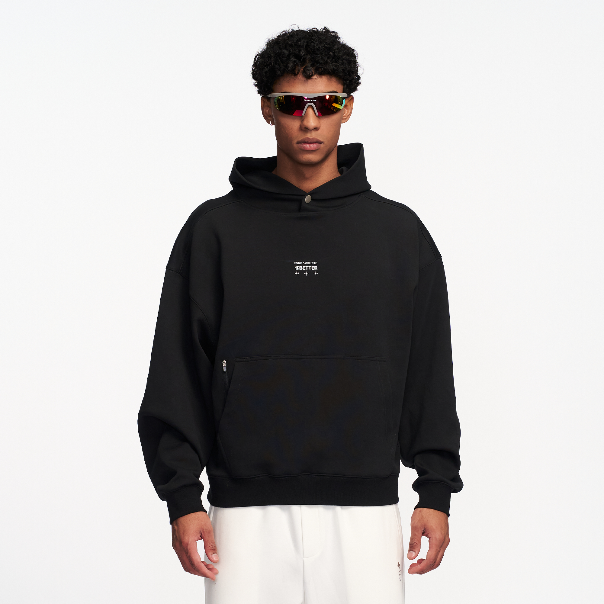 PUMPPLUS Essential Graphic Hoodie-Hoodie-M-Black-Free Shipping Leatheretro