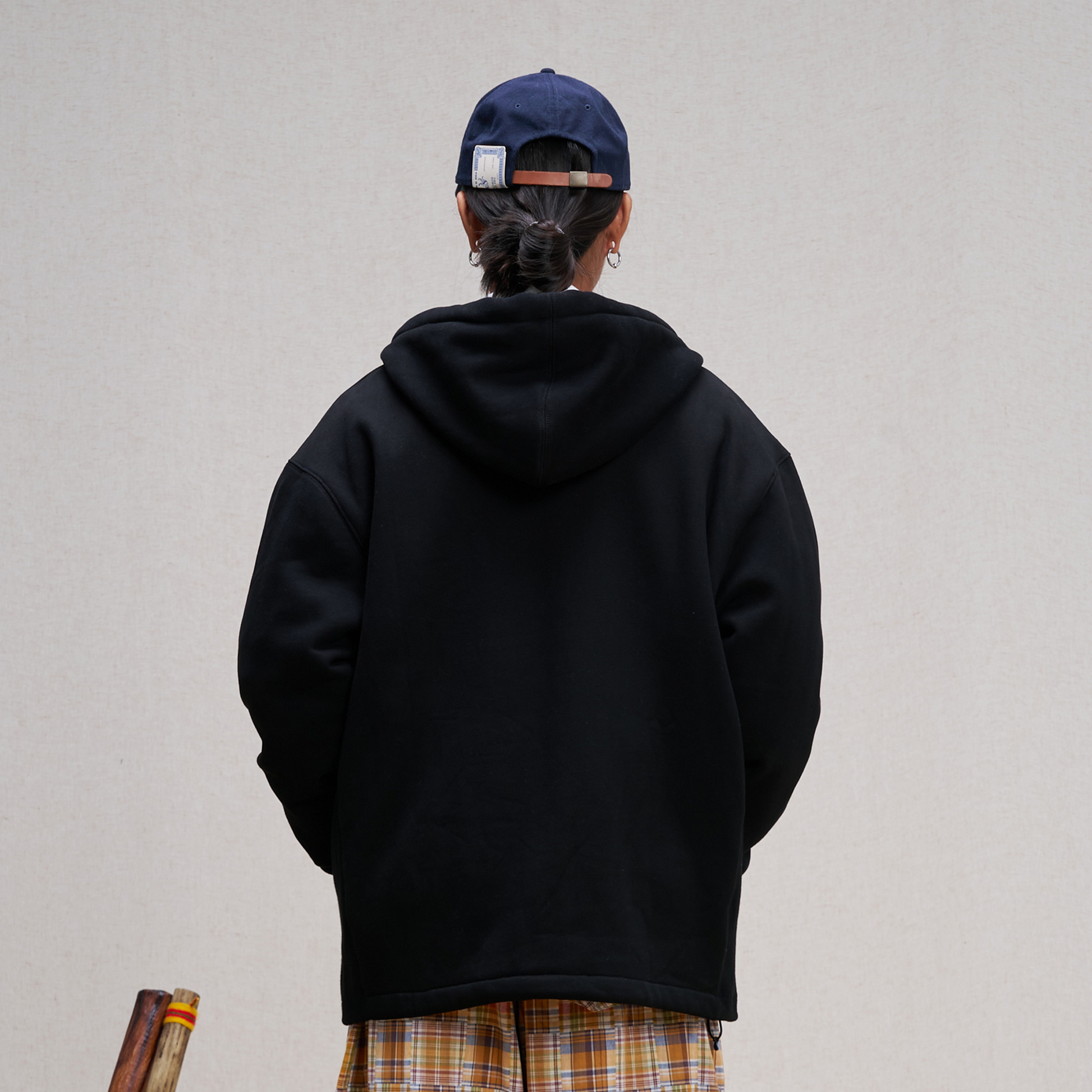 UNLIMITED MOTE Embroidered Waffle Lining Drawstring Hood Jacket-Jacket-XS-Pink-Free Shipping Leatheretro