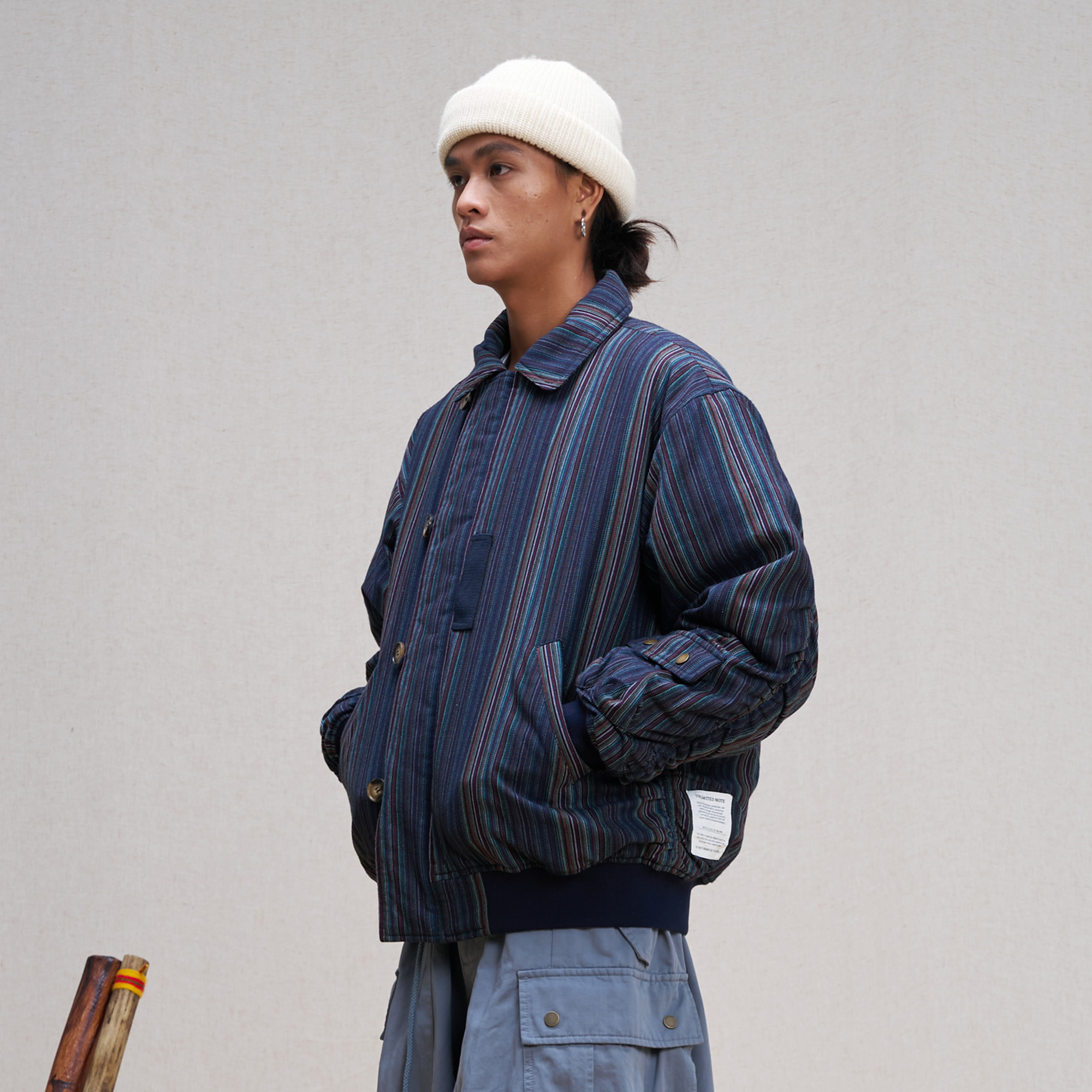 UNLIMITED MOTE Asym Utility Padded Bomber Jacket