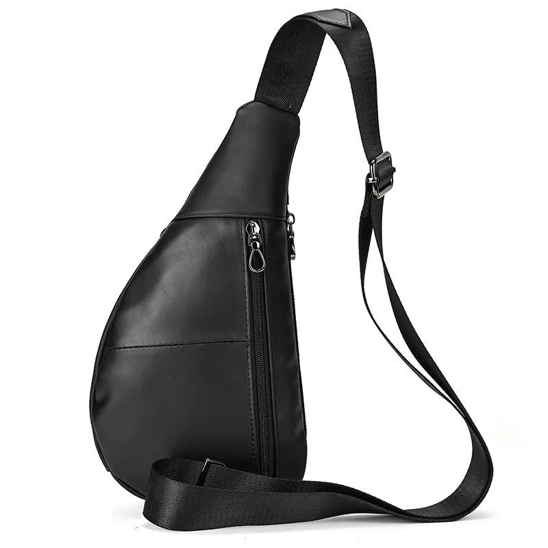 Soft Genuine Leather Men's Chest Pack-Chest Bags-Brown-Free Shipping Leatheretro