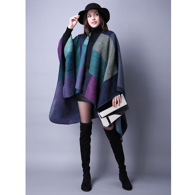 Casual Faux Cashmere Ethnic Versatile Warm Cloak-Scarves & Shawls-2-130*150CM-Free Shipping Leatheretro