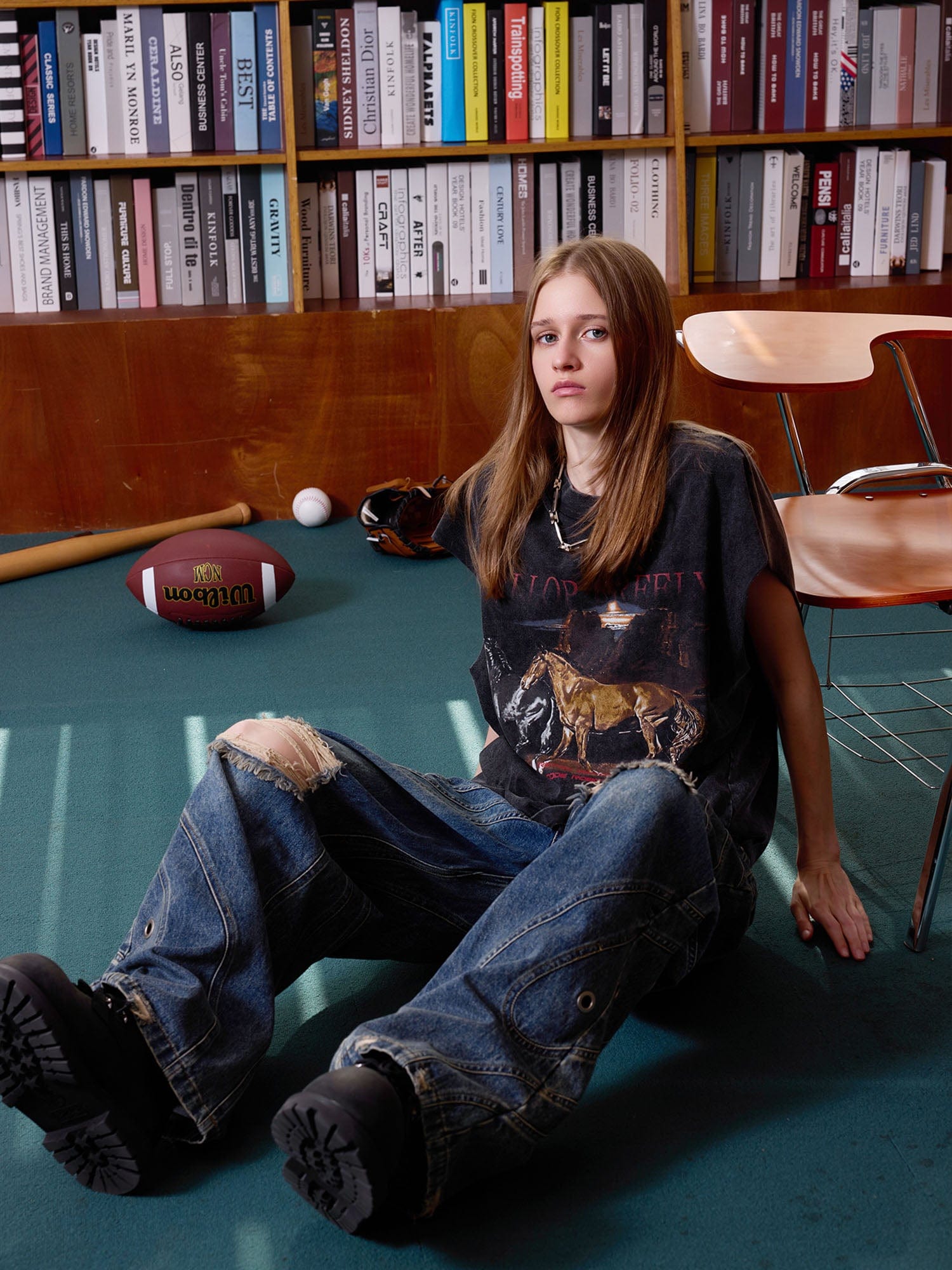 ERROR CODE ROBOT Distressed Animal-Print Sleeveless Tee-T Shirt-S-Free Shipping Leatheretro