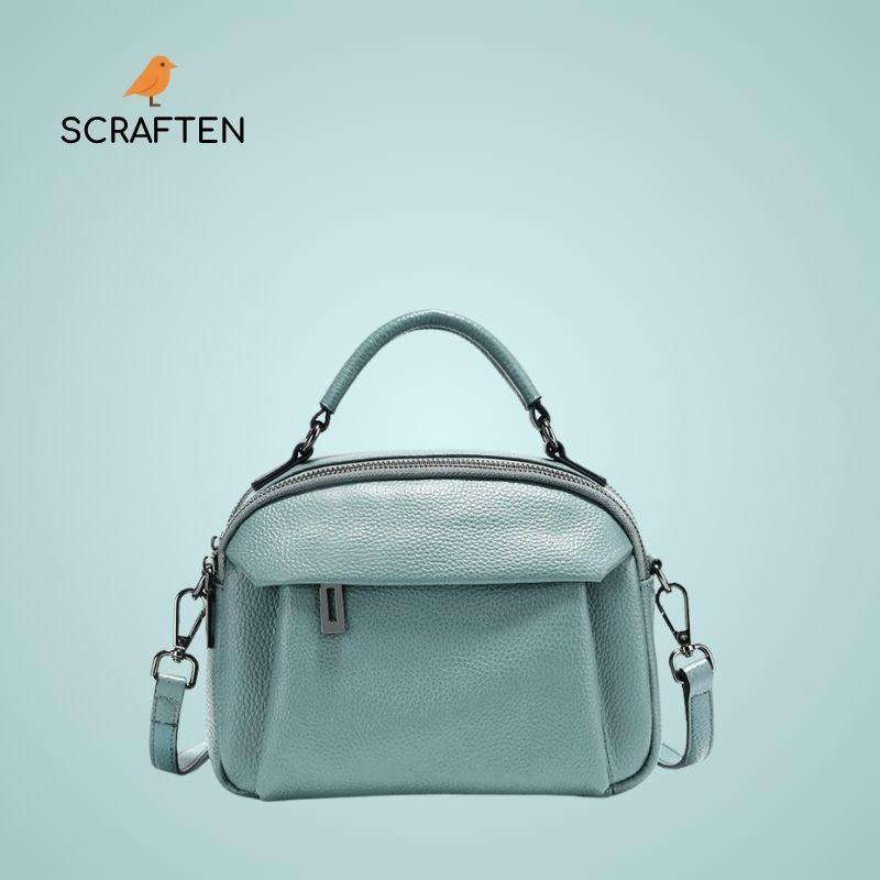 Stylish Genuine Leather Satchel Purse for Women-Handbags, Wallets & Cases-Brown-Free Shipping Leatheretro