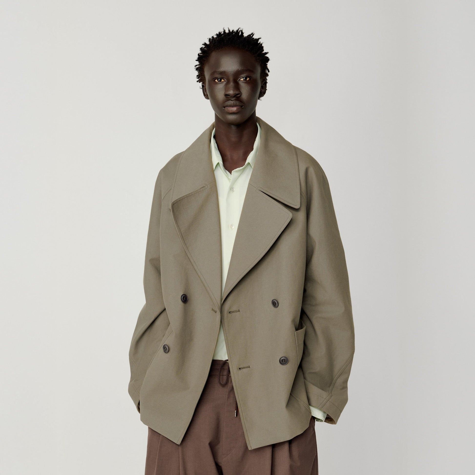 OPICLOTH Classical Double-Breasted Oversized Jacket-Jacket-XS-Free Shipping Leatheretro