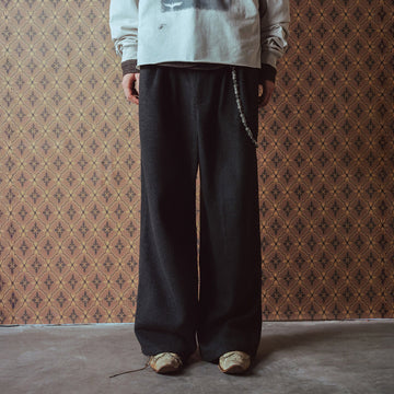 RICHILL Panel Pleated Wide-Leg Trousers-Jeans-S-Free Shipping Leatheretro