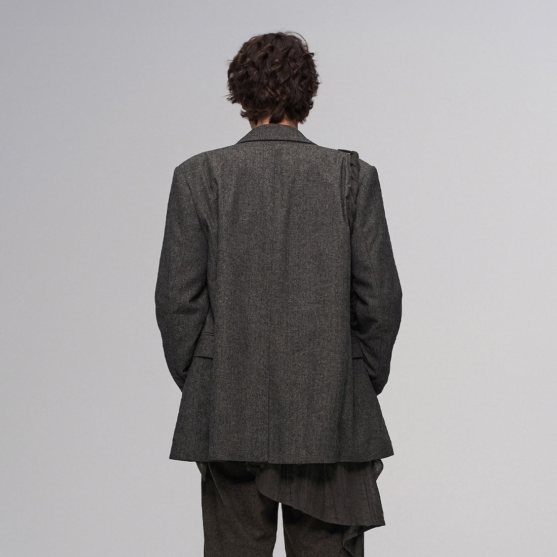 ILNya Nieternite Nifutur Distressed Draped Cotton-Linen Jacket-Jacket-S (0)(Preorder)-Free Shipping Leatheretro