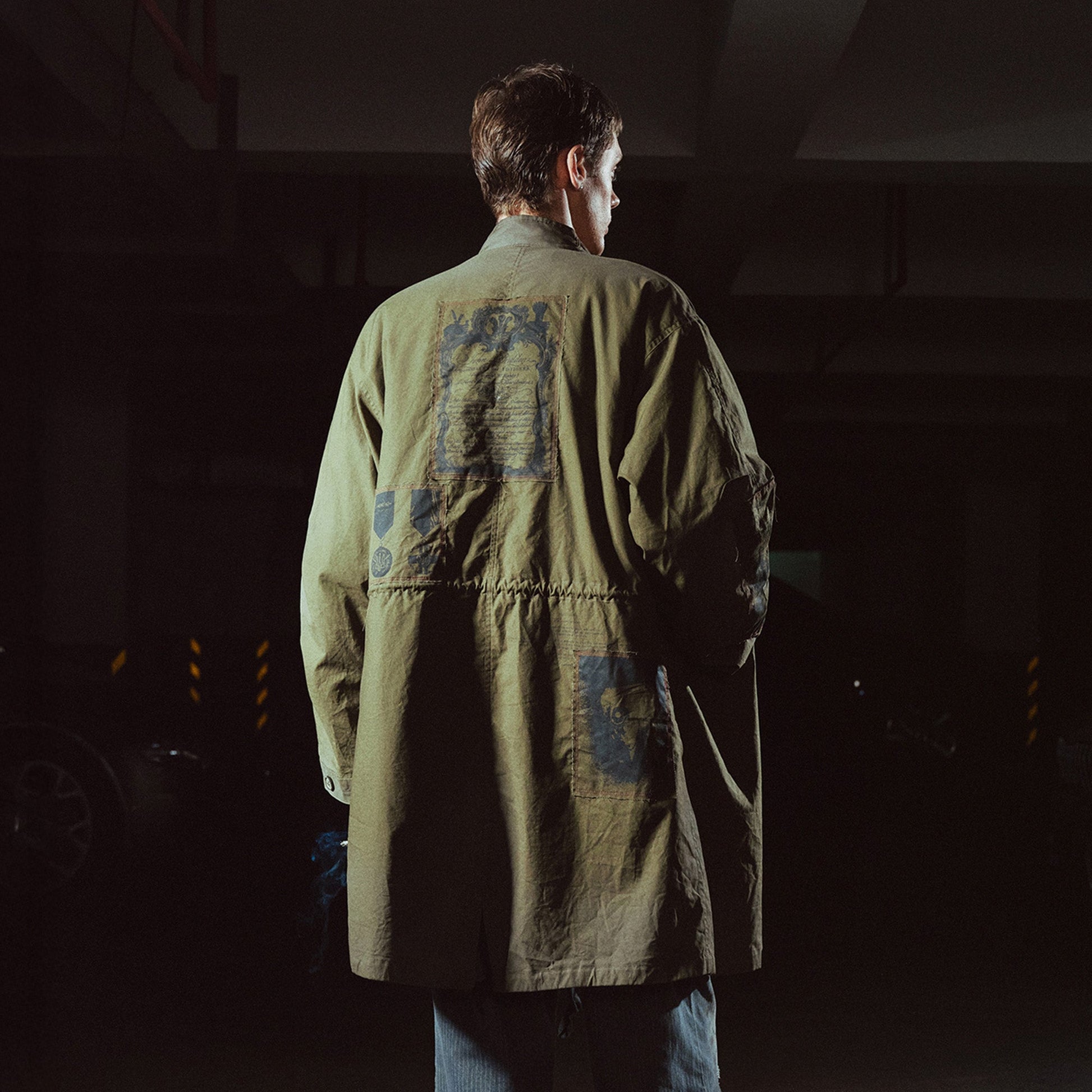 RICHILL Detachable Inner Liner Patch Parka-Jacket-S-Free Shipping Leatheretro