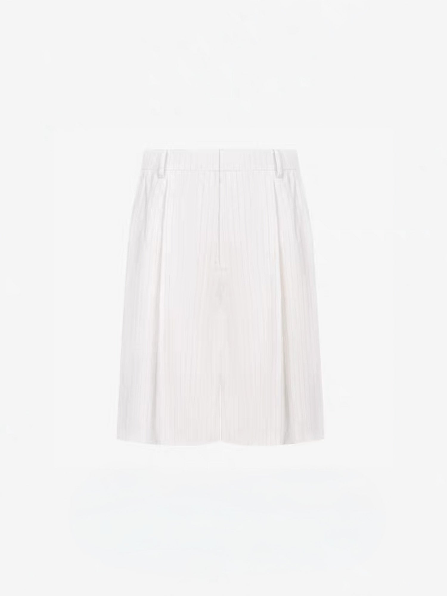 TIWILLTANG Straight-Leg Pinstripe Knee-Length Shorts White/Pink-Shorts-S-Pink-Free Shipping Leatheretro