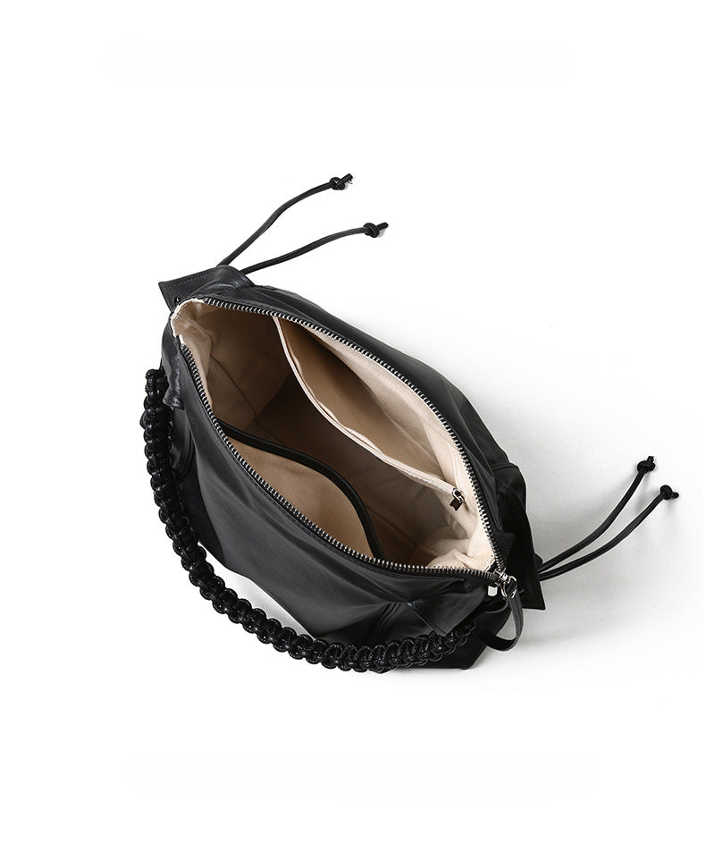 Vintage Minimalist Design Genuine Leather Spacious Capacity for Women-Handbags-A-Free Shipping Leatheretro