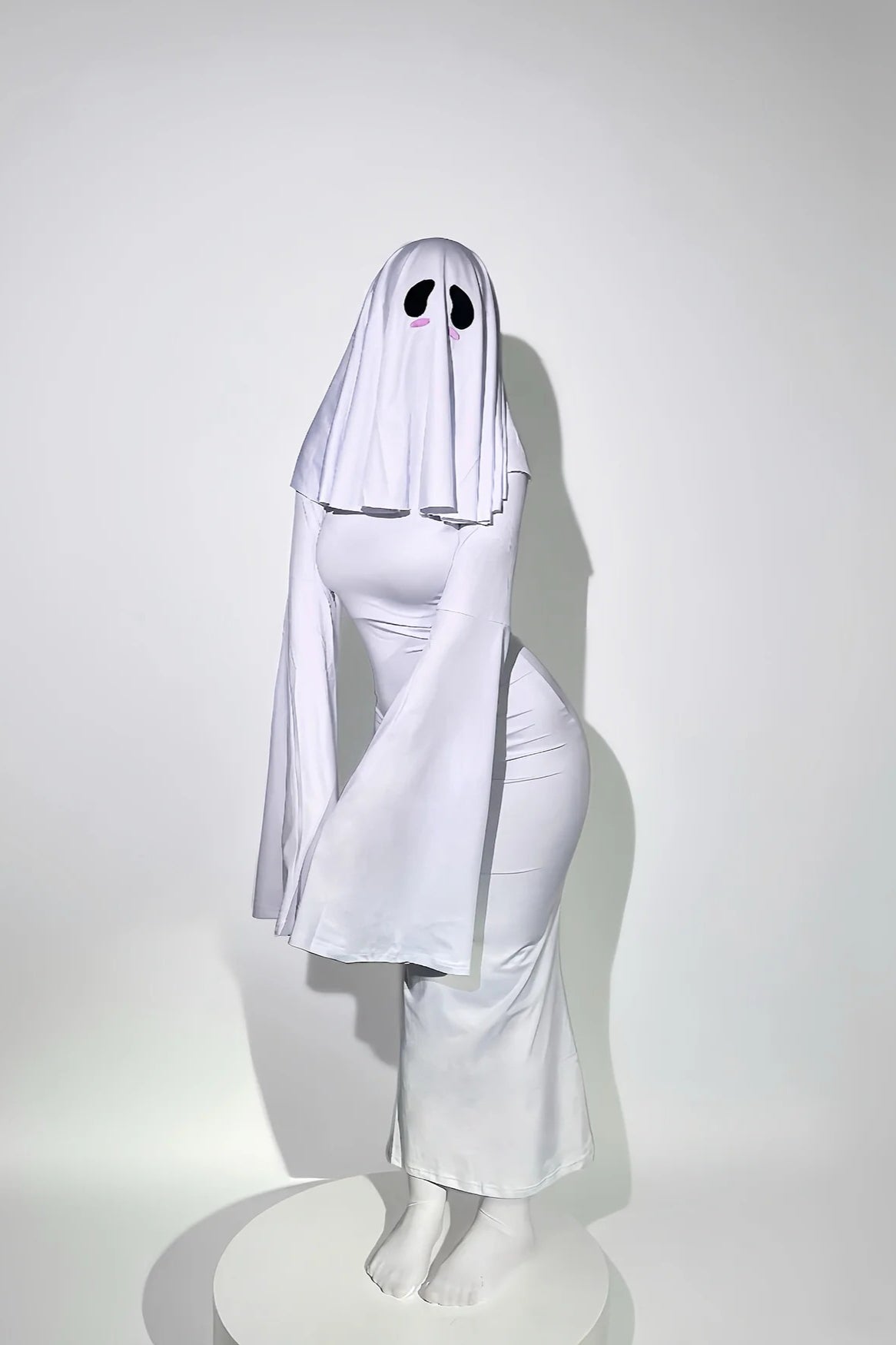 HalloweenGhost Lady Cosplay Dress-White-S-Free Shipping Leatheretro