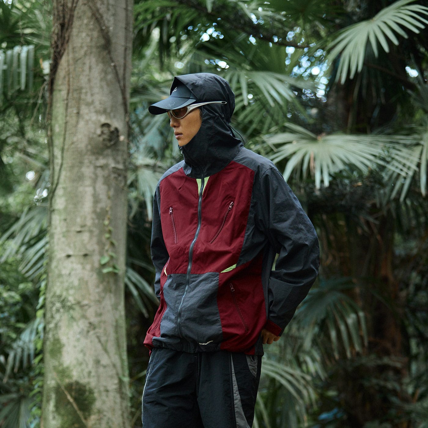 ENSHADOWER 10th Anniversary Spliced Contrasted Windbreaker-Jacket-S-Free Shipping Leatheretro