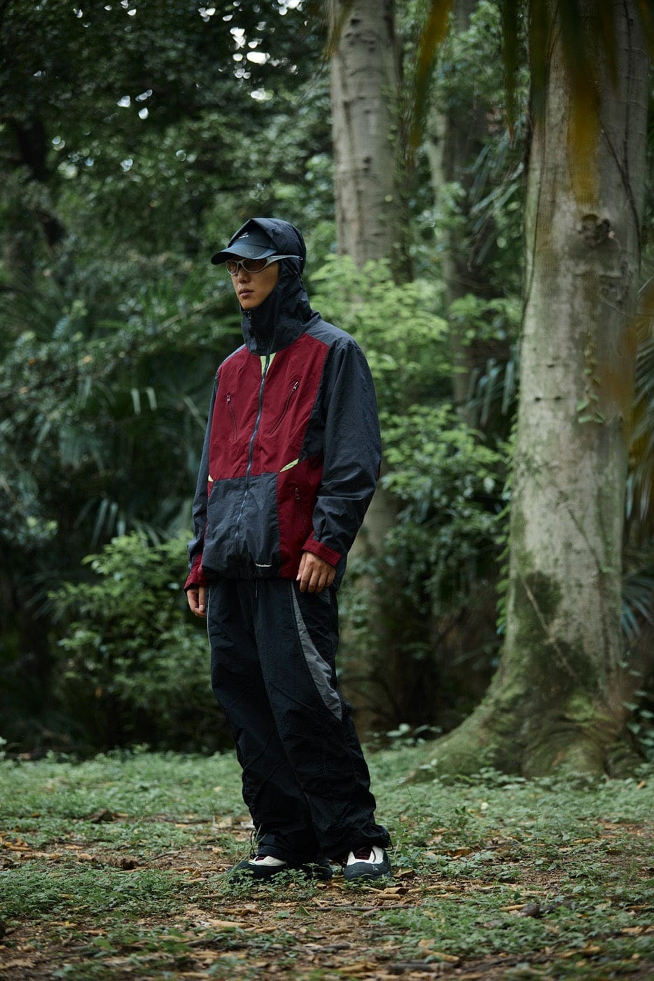 ENSHADOWER 10th Anniversary Spliced Contrasted Windbreaker-Jacket-S-Free Shipping Leatheretro